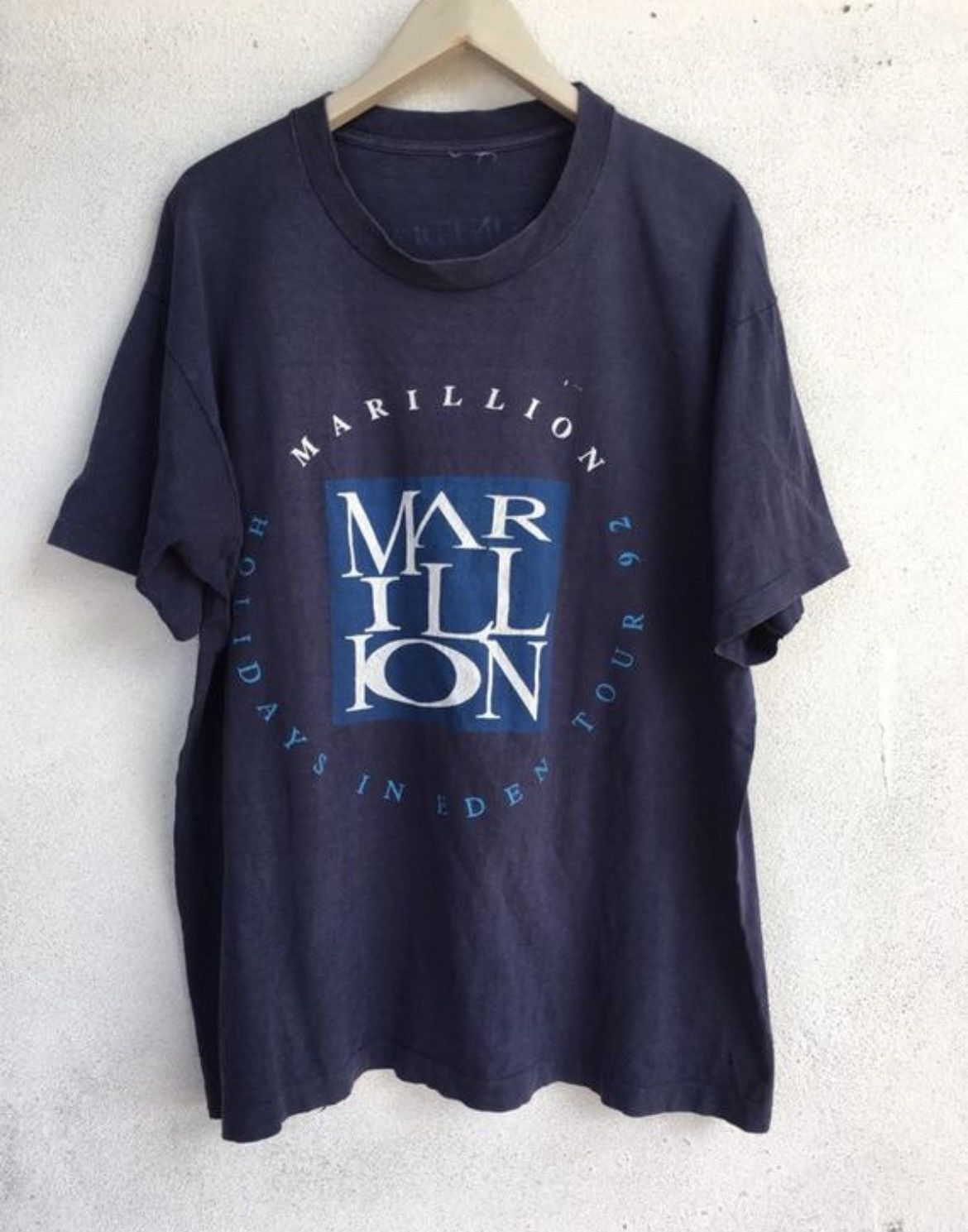Band Tees Vintage 90s Marillion Holidays In Eden tour 92 British band Size US XL / EU 56 / 4 - 1 Thumbnail