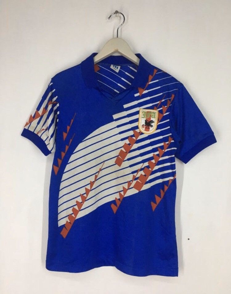 Adidas Vintage 80s 90s Adidas JFA Japan footbal jersey Size US L / EU 52-54 / 3 - 1 Thumbnail