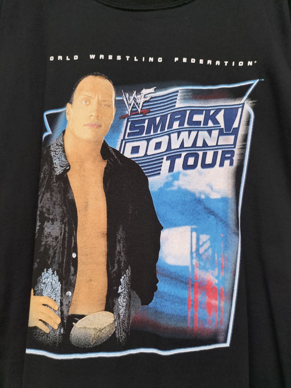 WWF Vintage WWF The Rock Smackdown Asia Tour Size US XL / EU 56 / 4 - 2 Thumbnail