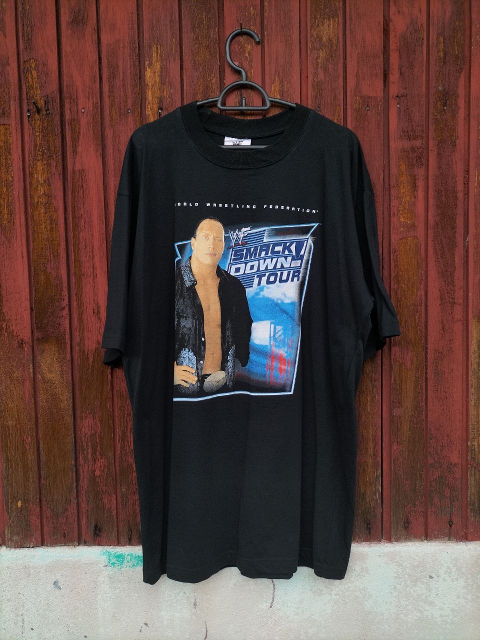 WWF Vintage WWF The Rock Smackdown Asia Tour Size US XL / EU 56 / 4 - 1 Thumbnail