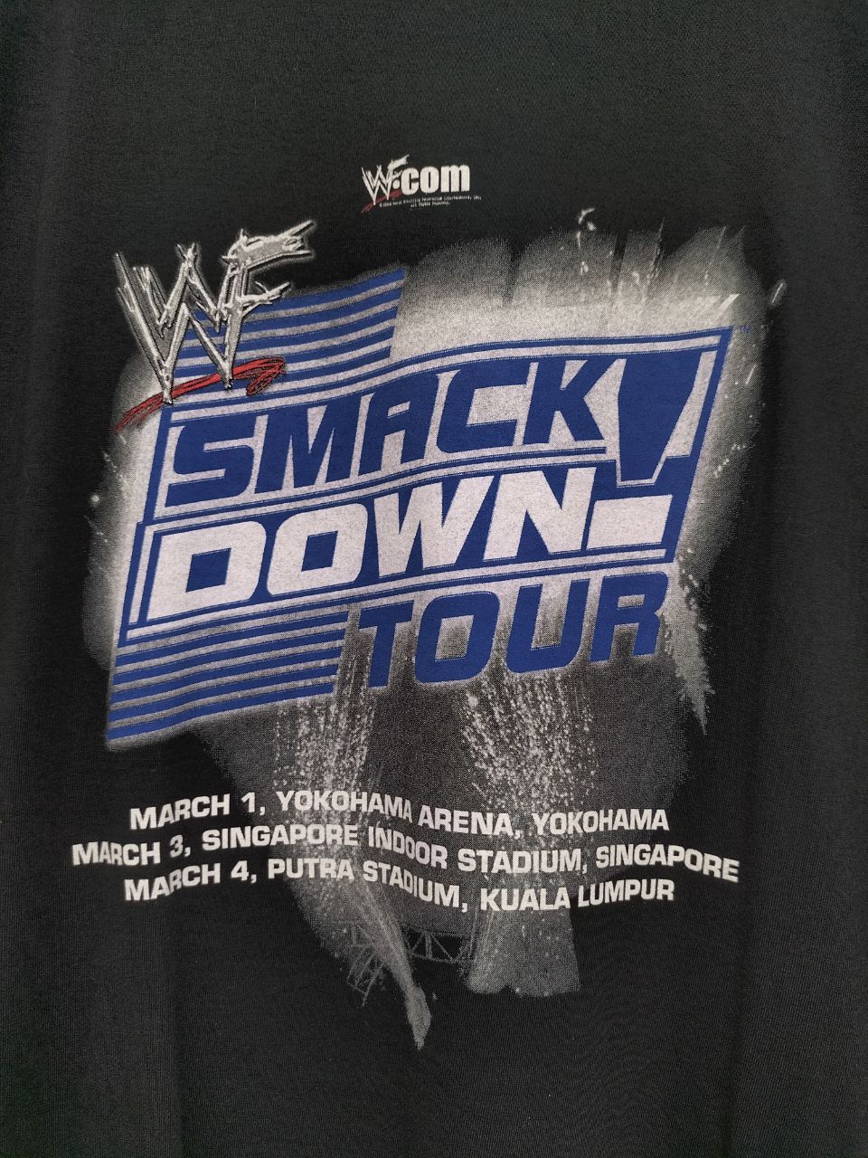 WWF Vintage WWF The Rock Smackdown Asia Tour Size US XL / EU 56 / 4 - 4 Thumbnail