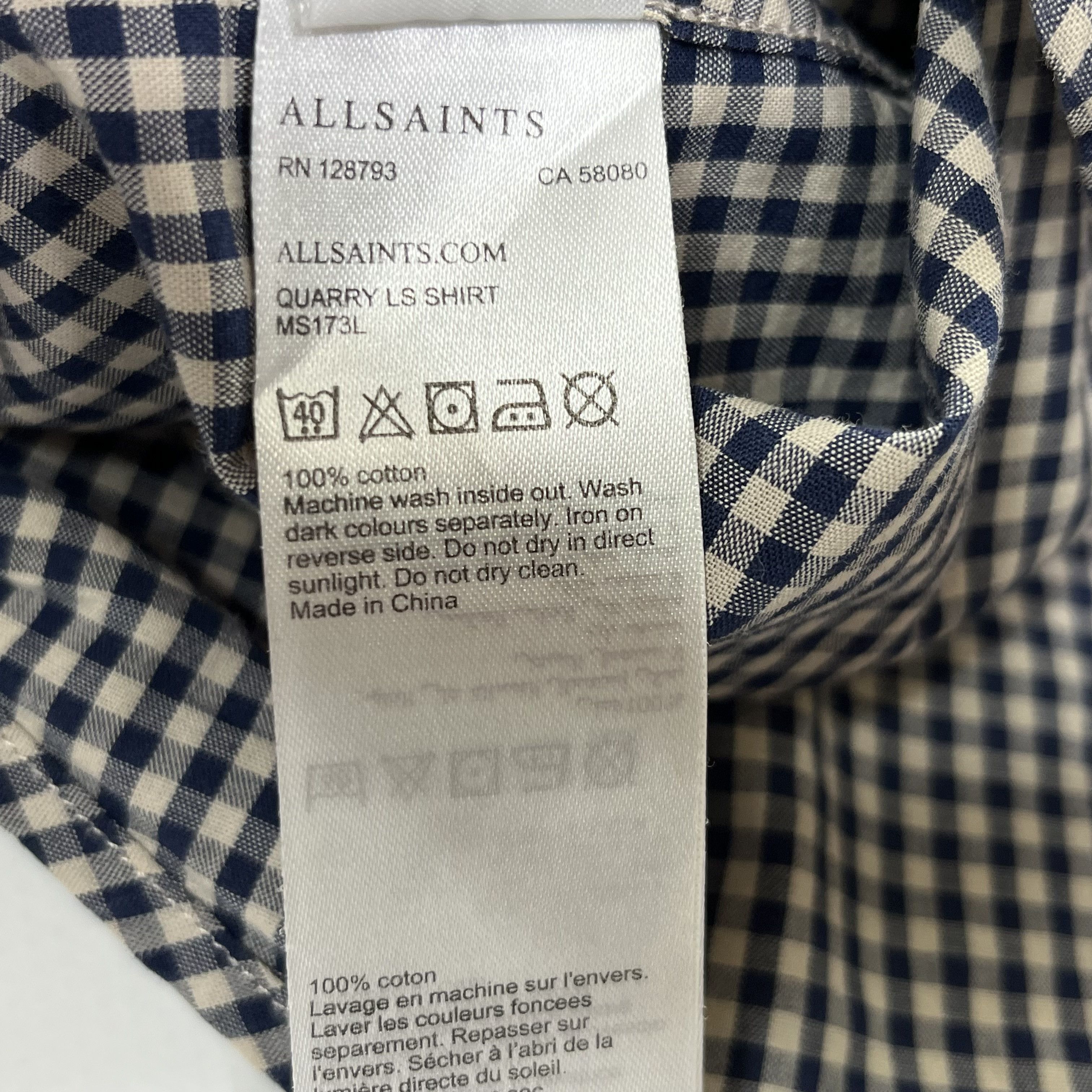 Allsaints × Designer Allsaints Quarry LS Plaid Button-Up Shirt Size US L / EU 52-54 / 3 - 10 Thumbnail