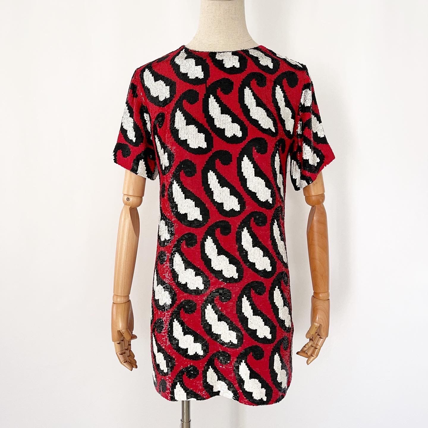 ASHISH red sequins dress size L