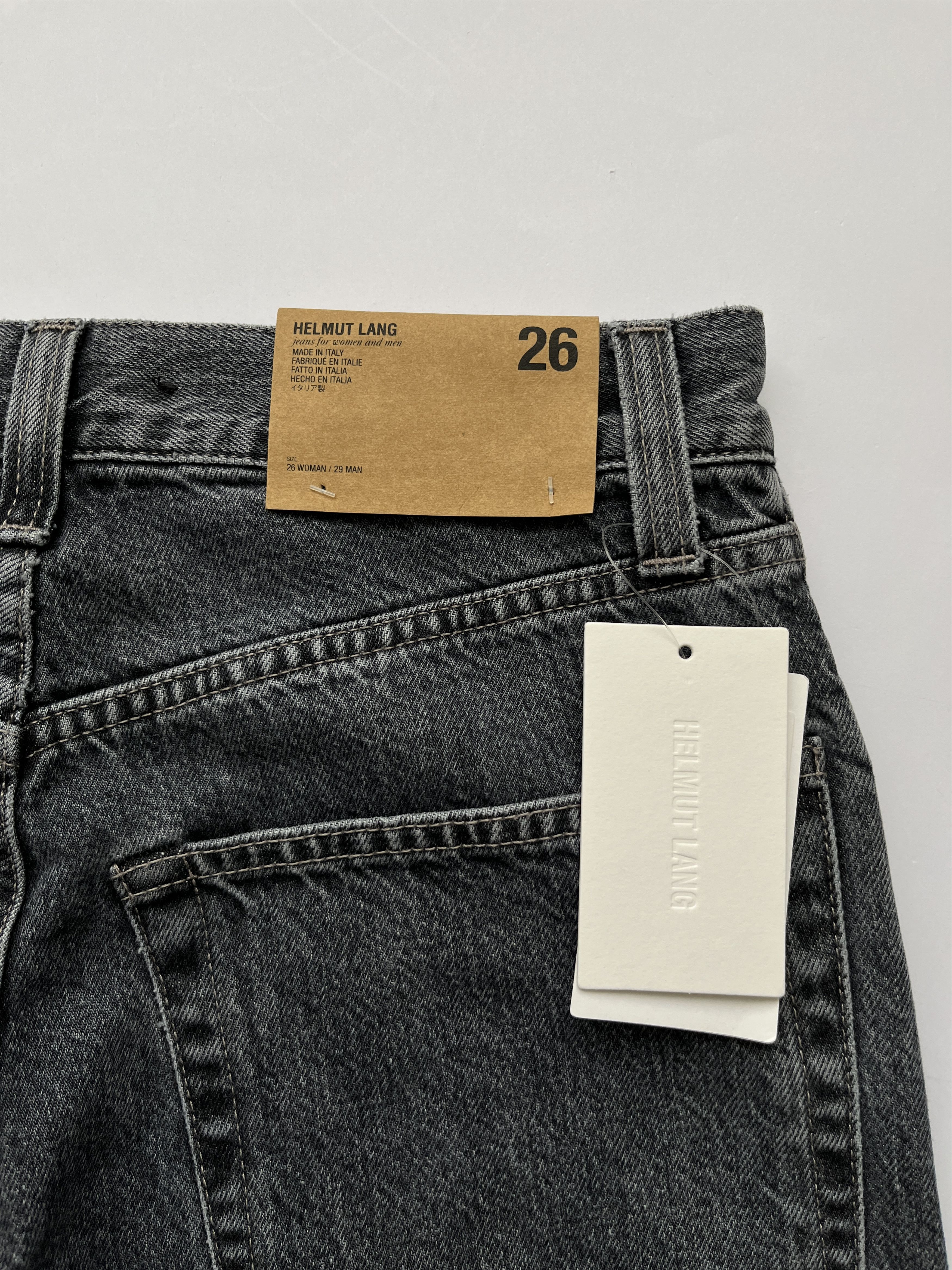Helmut Lang ⚡️QUICK SALE⚡️Helmut Lang Gray Masc Hi Straight Jeans Size US 29 - 3 Thumbnail