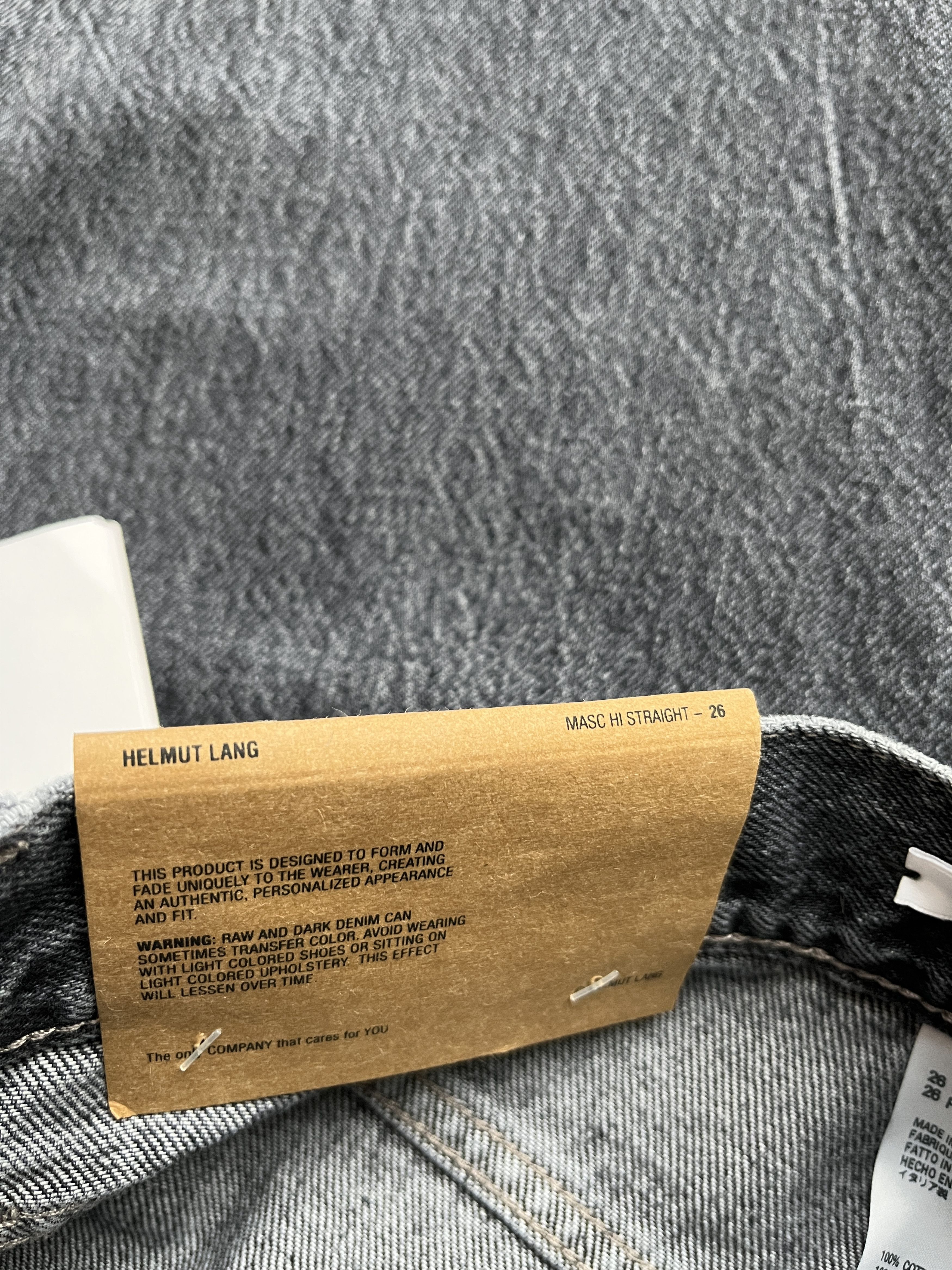 Helmut Lang ⚡️QUICK SALE⚡️Helmut Lang Gray Masc Hi Straight Jeans Size US 29 - 4 Thumbnail