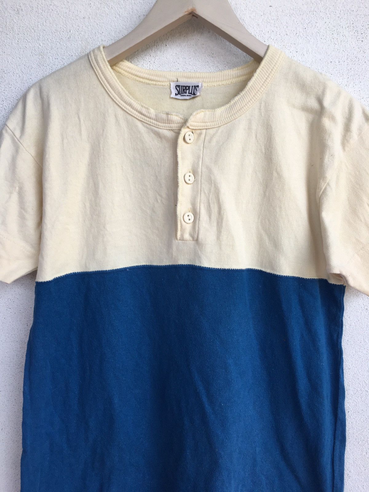 Other Surplus Henley Two Tones Colour T Shirt Size US M / EU 48-50 / 2 - 3 Thumbnail