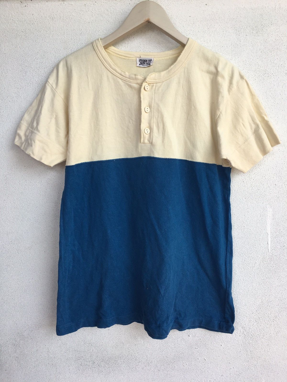Other Surplus Henley Two Tones Colour T Shirt Size US M / EU 48-50 / 2 - 1 Thumbnail