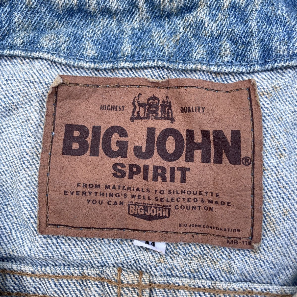 Big John Vintage Big John Sleeveless Denim Jacket Size US S / EU 44-46 / 1 - 6 Thumbnail