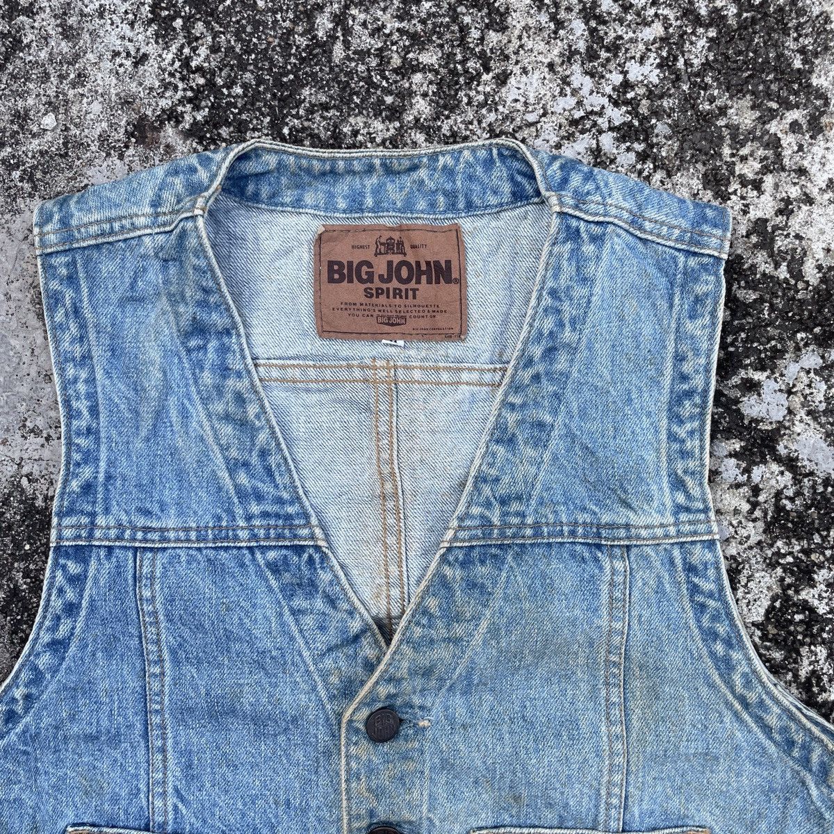 Big John Vintage Big John Sleeveless Denim Jacket Size US S / EU 44-46 / 1 - 2 Thumbnail