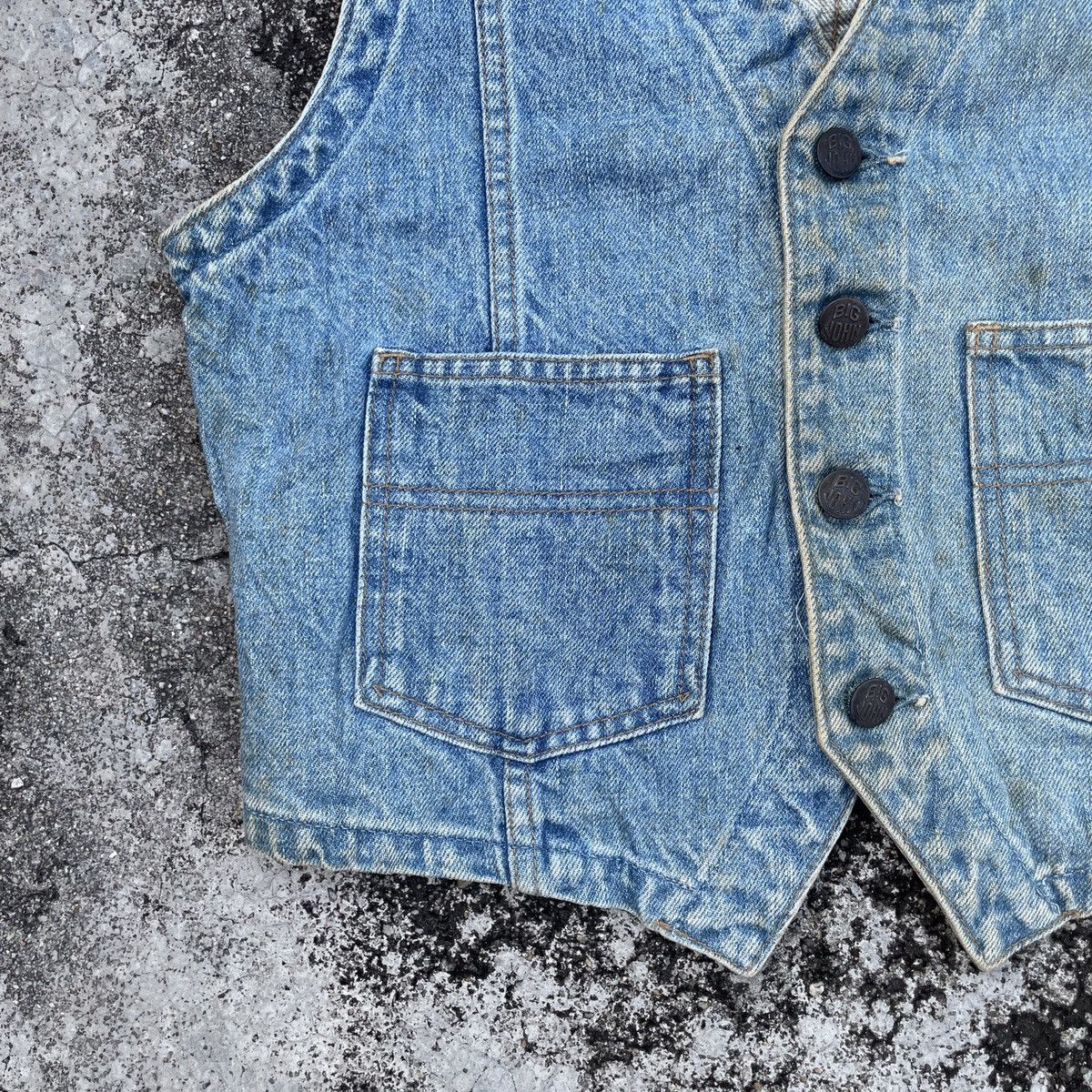 Big John Vintage Big John Sleeveless Denim Jacket Size US S / EU 44-46 / 1 - 4 Thumbnail