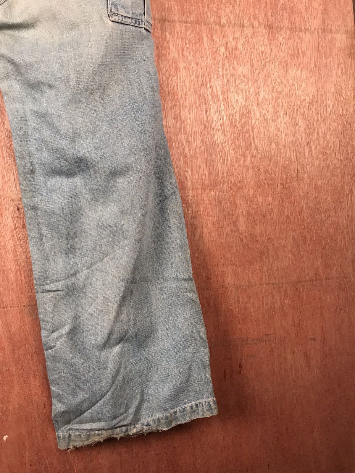 Blue Blue Japan DL Blue Blue Japan Distress Denim cargo Pants #2285 DL Size US 32 / EU 48 - 11 Thumbnail