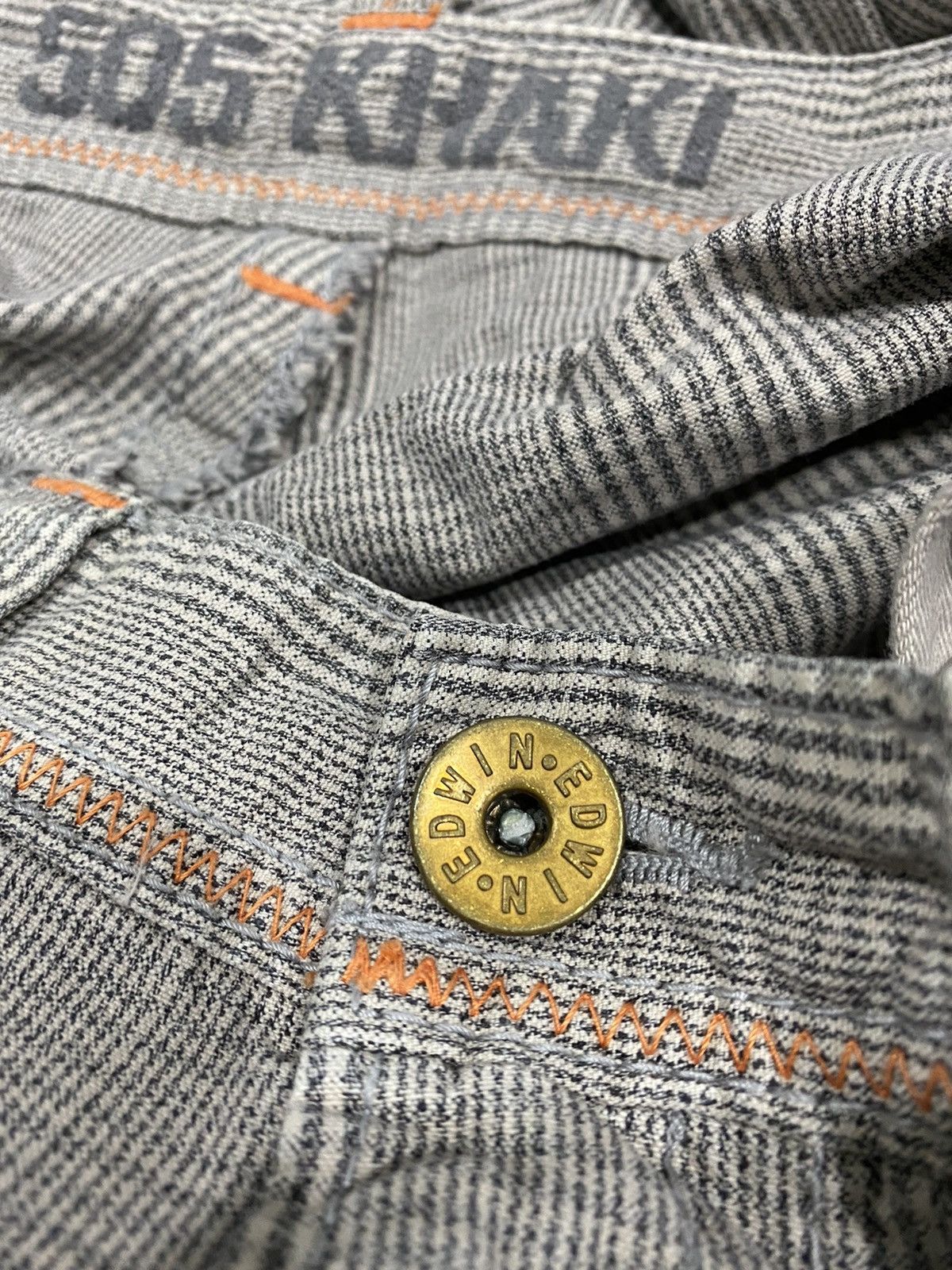 Japanese Brand Edwin 505 Flare Cargo Bushpant Bootcut pants Size US 32 / EU 48 - 10 Thumbnail