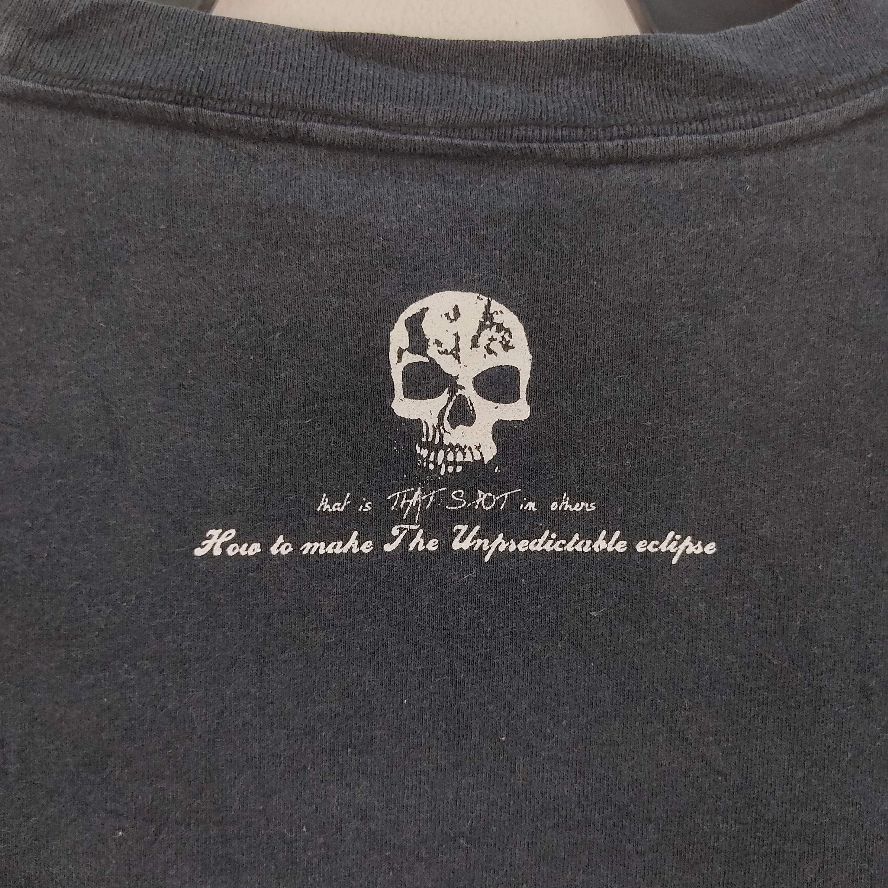 Japanese Brand × Vintage Vintage Minefield Dither Skull Long Sleeve T-Shirt Size US XL / EU 56 / 4 - 8 Thumbnail