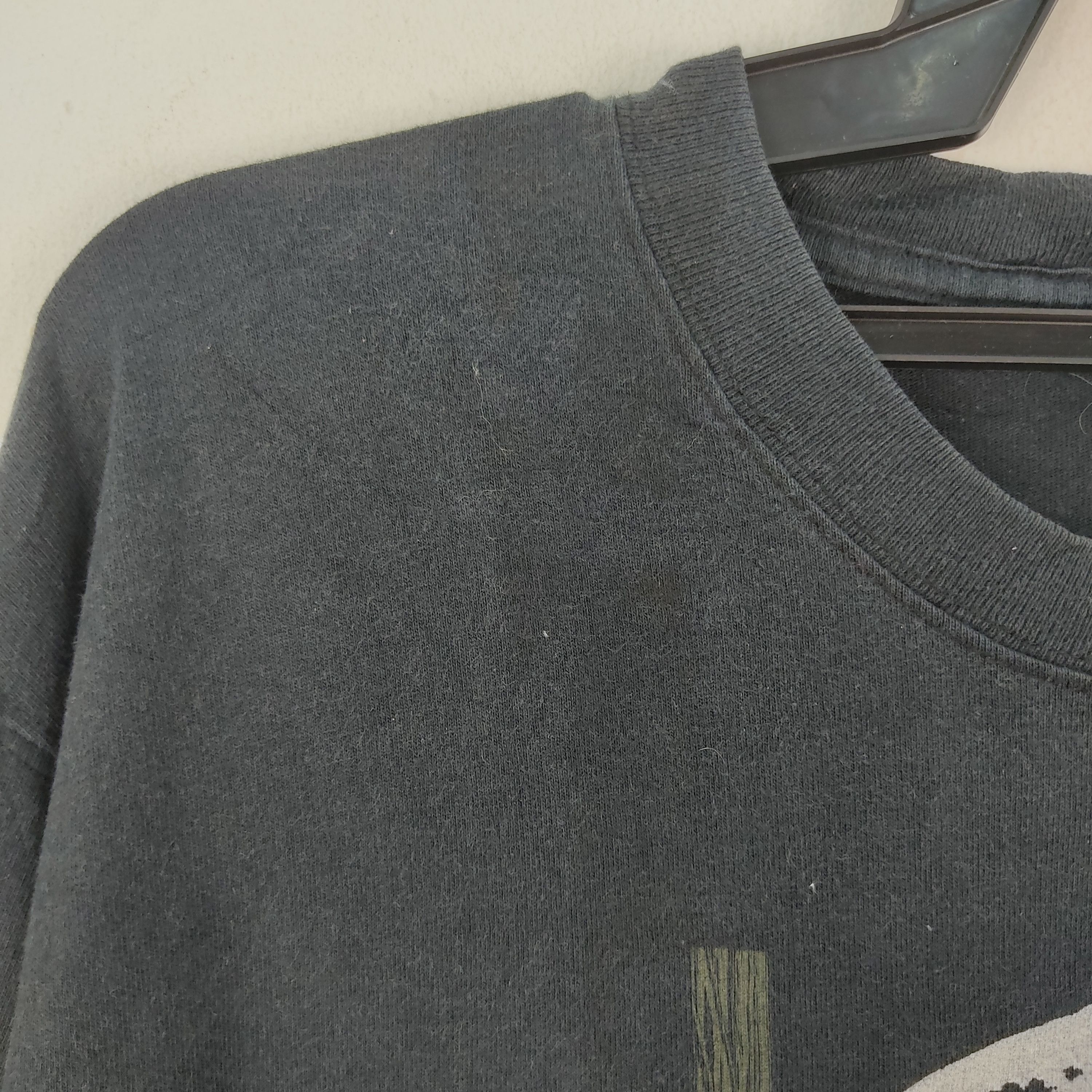 Japanese Brand × Vintage Vintage Minefield Dither Skull Long Sleeve T-Shirt Size US XL / EU 56 / 4 - 3 Thumbnail