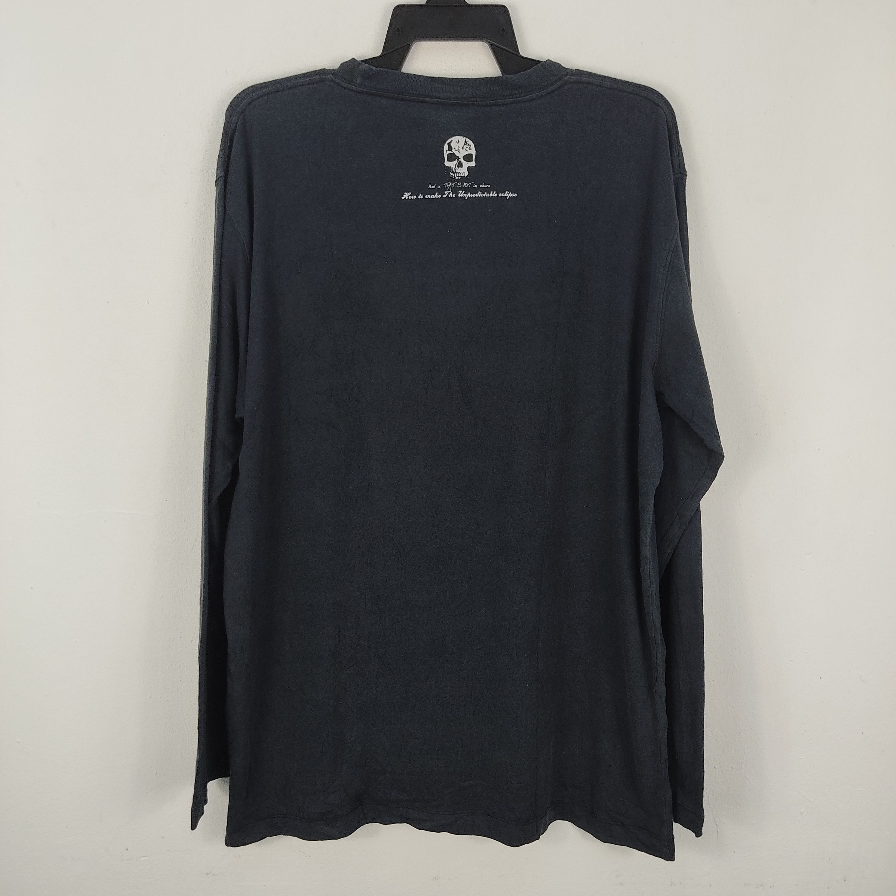 Japanese Brand × Vintage Vintage Minefield Dither Skull Long Sleeve T-Shirt Size US XL / EU 56 / 4 - 7 Thumbnail