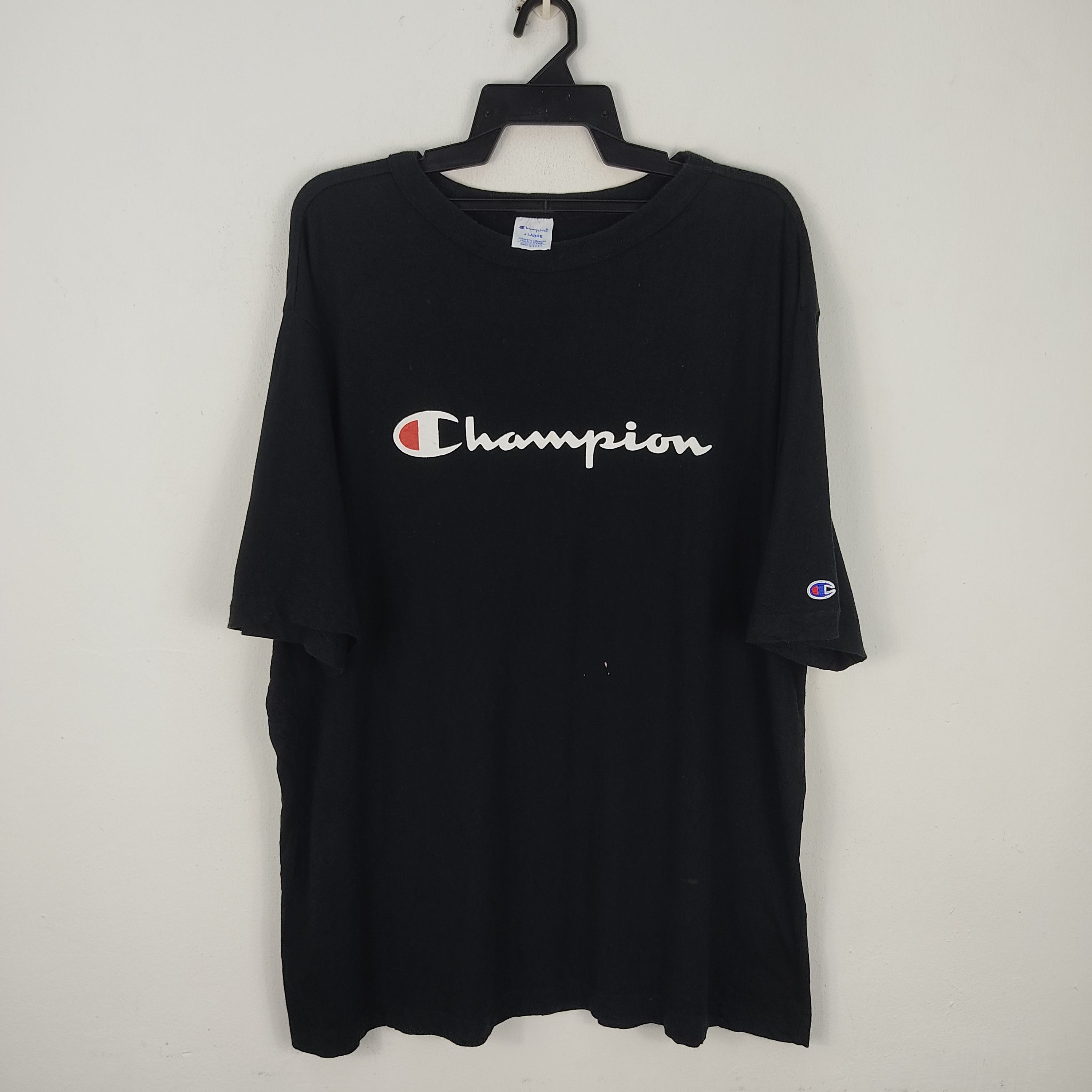 Champion × Vintage Champion Spell Out Oversized T-Shirt Size US XXL / EU 58 / 5 - 1 Thumbnail