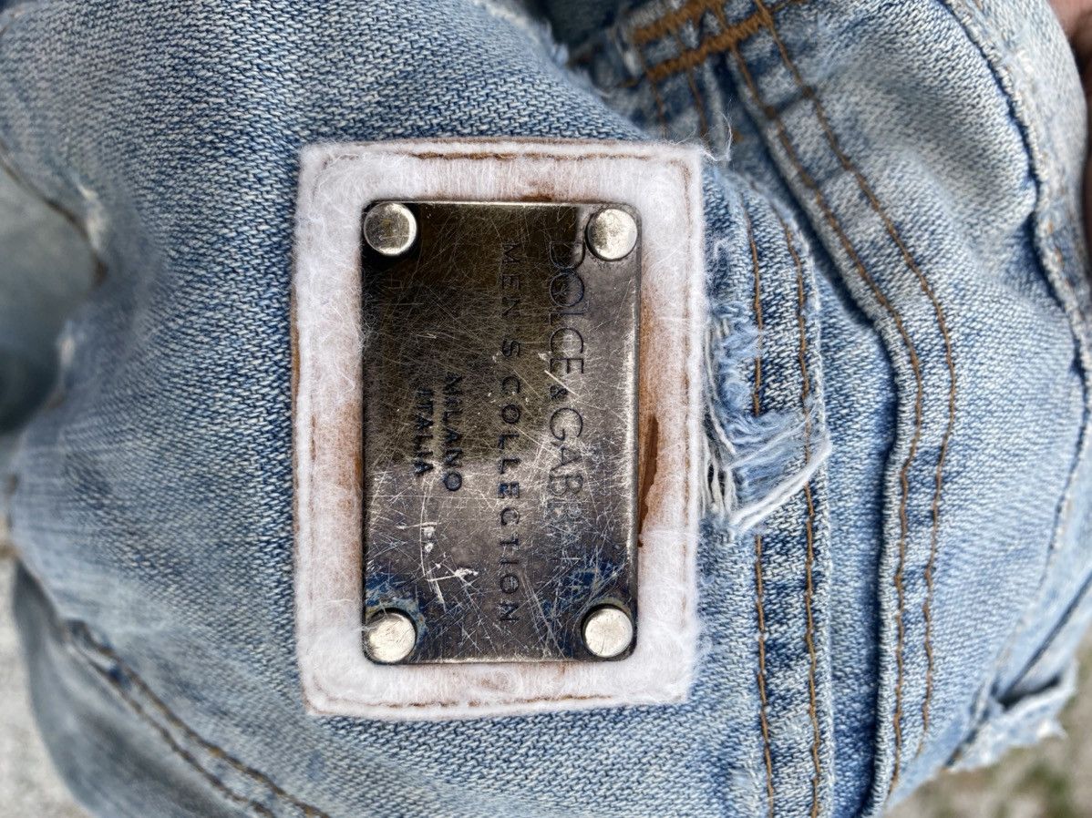 Dolce & Gabbana Thrashed Dolce & Gabbana 10 Gold Jeans -46- Size 34" / US 12 / IT 48 - 4 Thumbnail