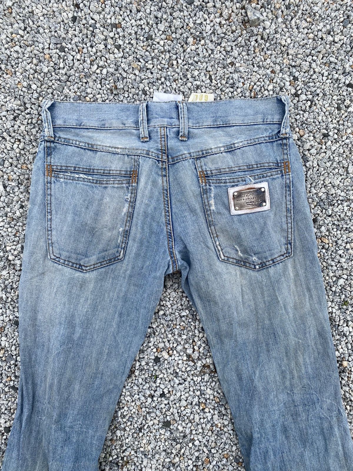 Dolce & Gabbana Thrashed Dolce & Gabbana 10 Gold Jeans -46- Size 34" / US 12 / IT 48 - 12 Thumbnail