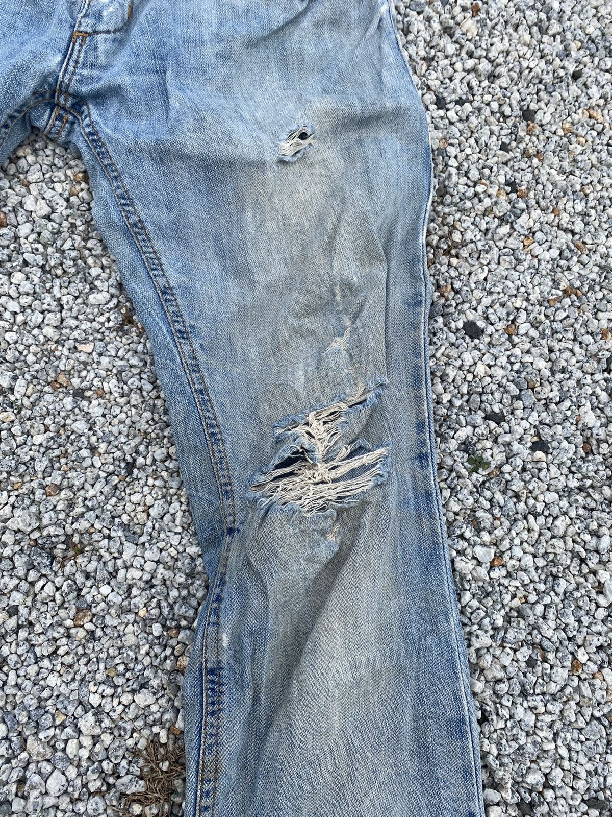 Dolce & Gabbana Thrashed Dolce & Gabbana 10 Gold Jeans -46- Size 34" / US 12 / IT 48 - 16 Thumbnail