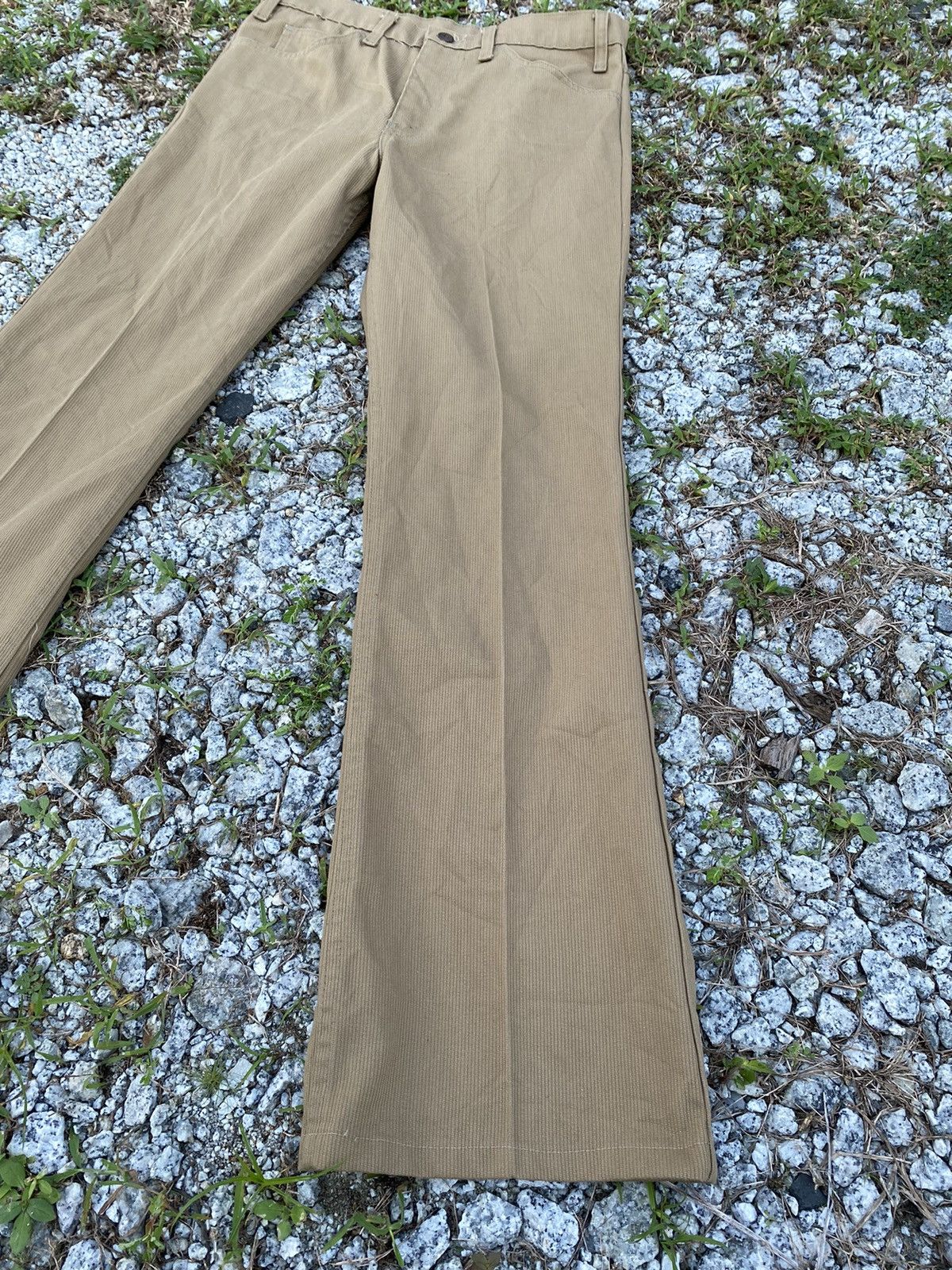 Levi's Circa 1970s Levis Sta-prest No Iron Pants Beige Polyester Size US 31 - 9 Thumbnail