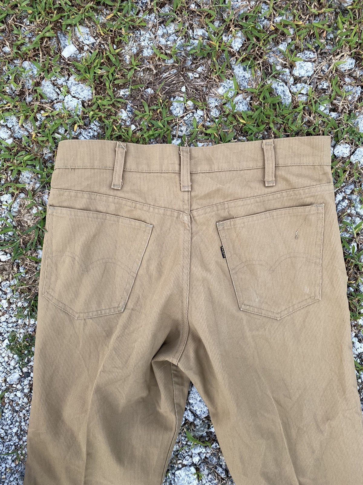 Levi's Circa 1970s Levis Sta-prest No Iron Pants Beige Polyester Size US 31 - 10 Thumbnail
