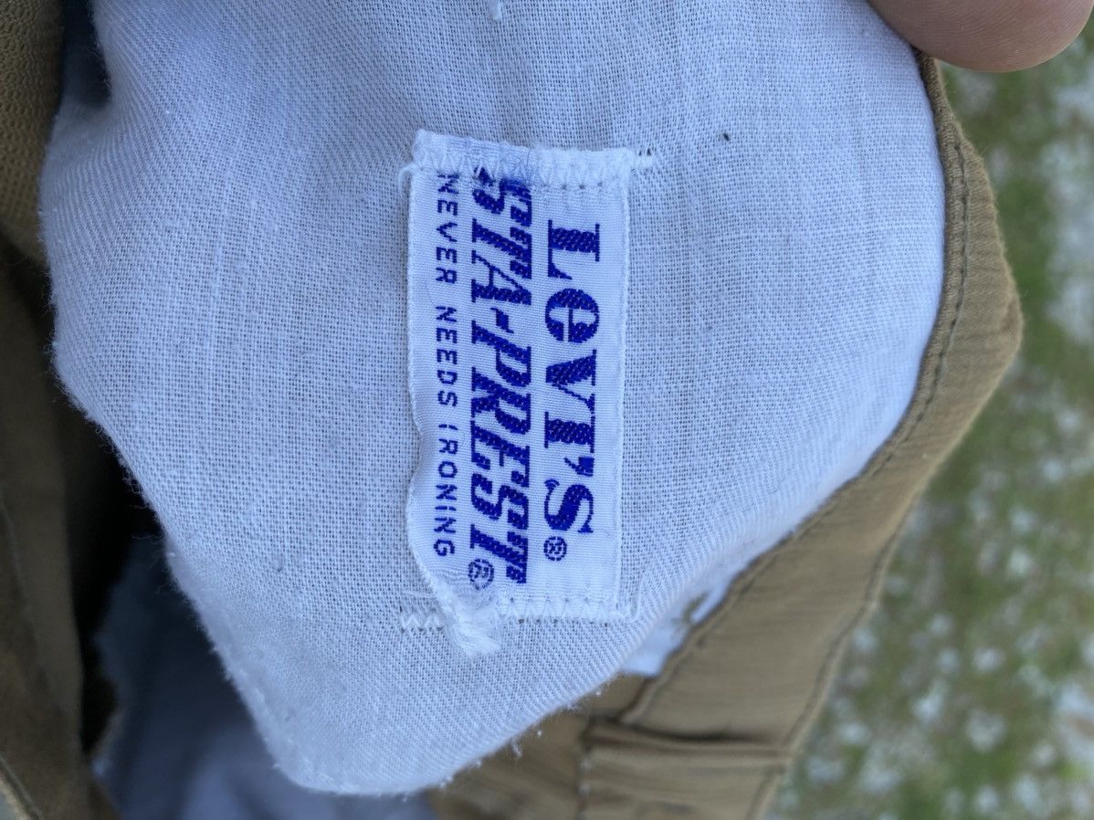 Levi's Circa 1970s Levis Sta-prest No Iron Pants Beige Polyester Size US 31 - 3 Thumbnail