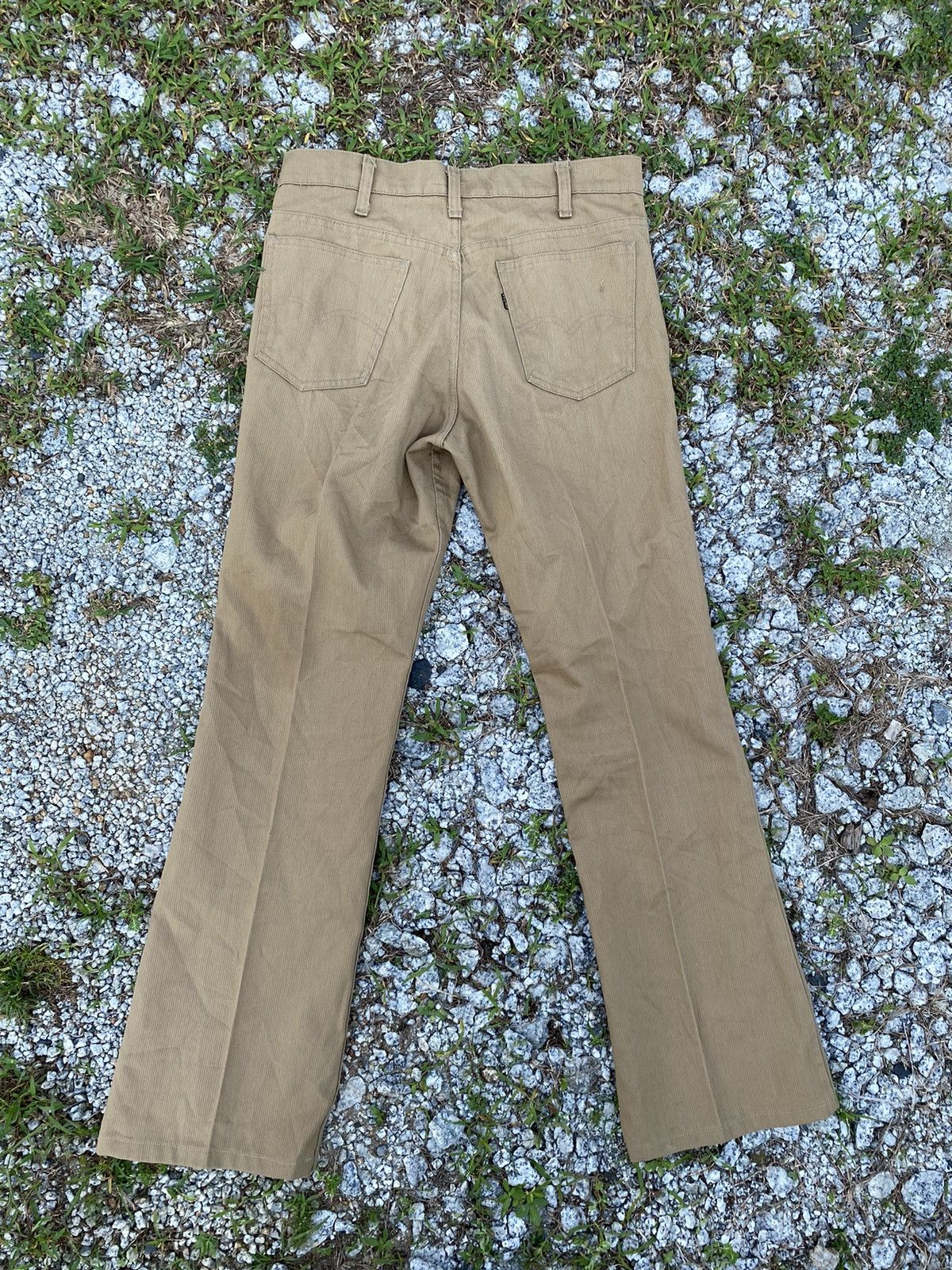 Levi's Circa 1970s Levis Sta-prest No Iron Pants Beige Polyester Size US 31 - 2 Thumbnail
