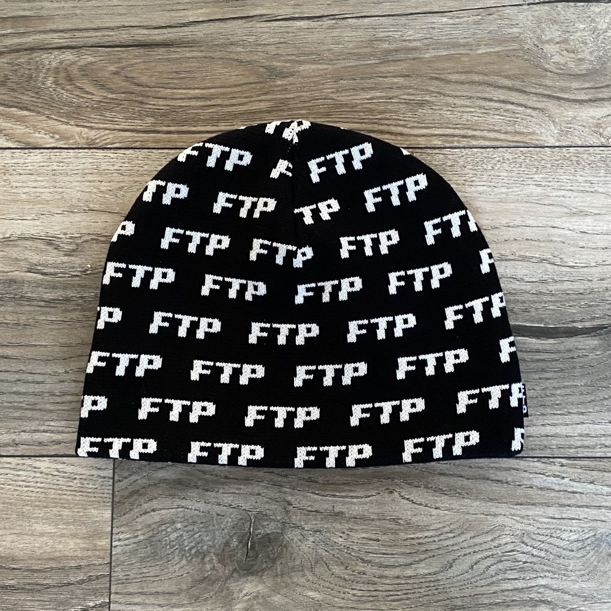 Fuck The Population FTP Allover Logo Beanie Black OS Size ONE SIZE - 1 Thumbnail