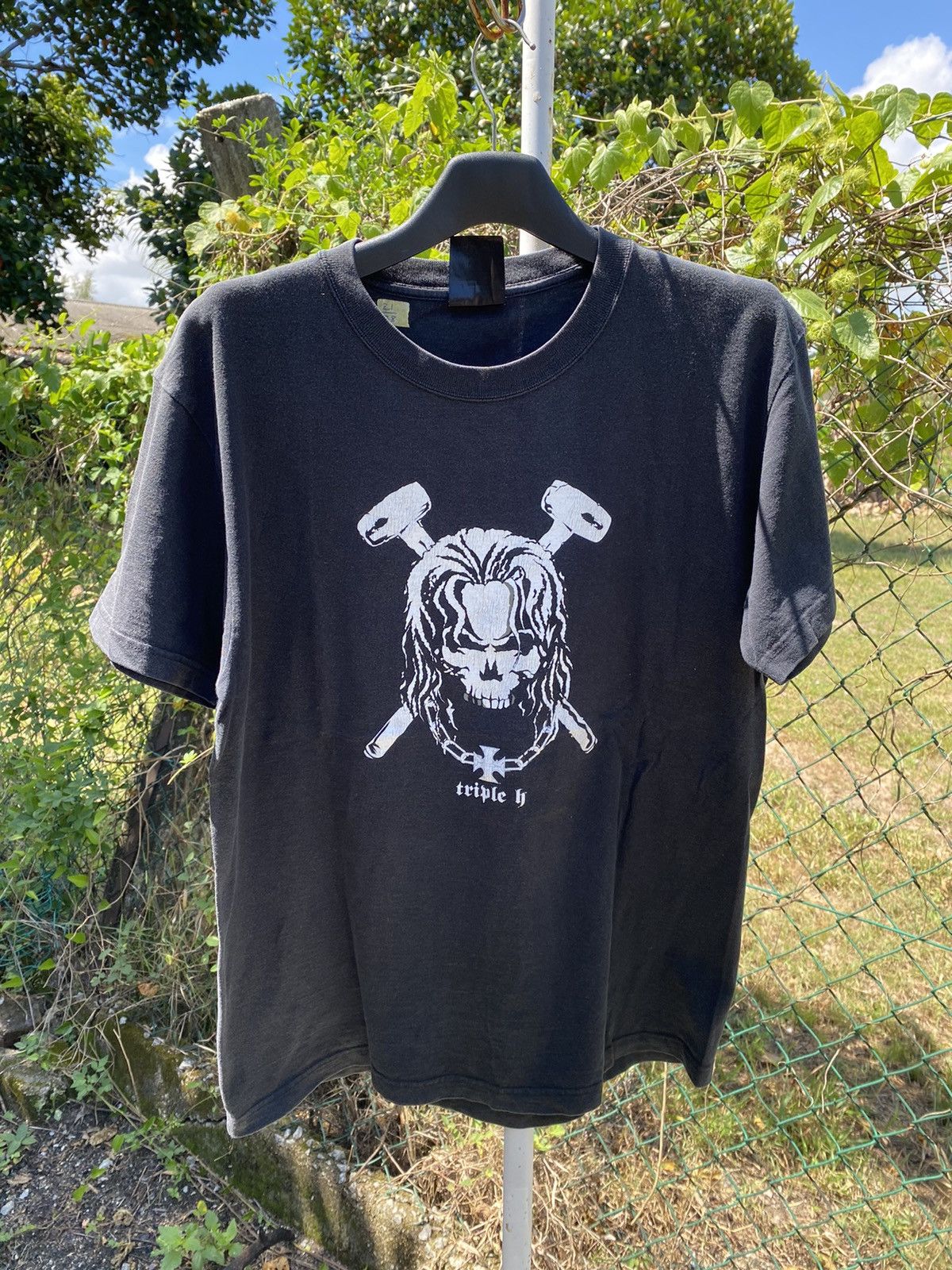 Vintage × WWE 2005 Triple H - Bring The Hammer Down T-shirt Size US L / EU 52-54 / 3 - 1 Thumbnail