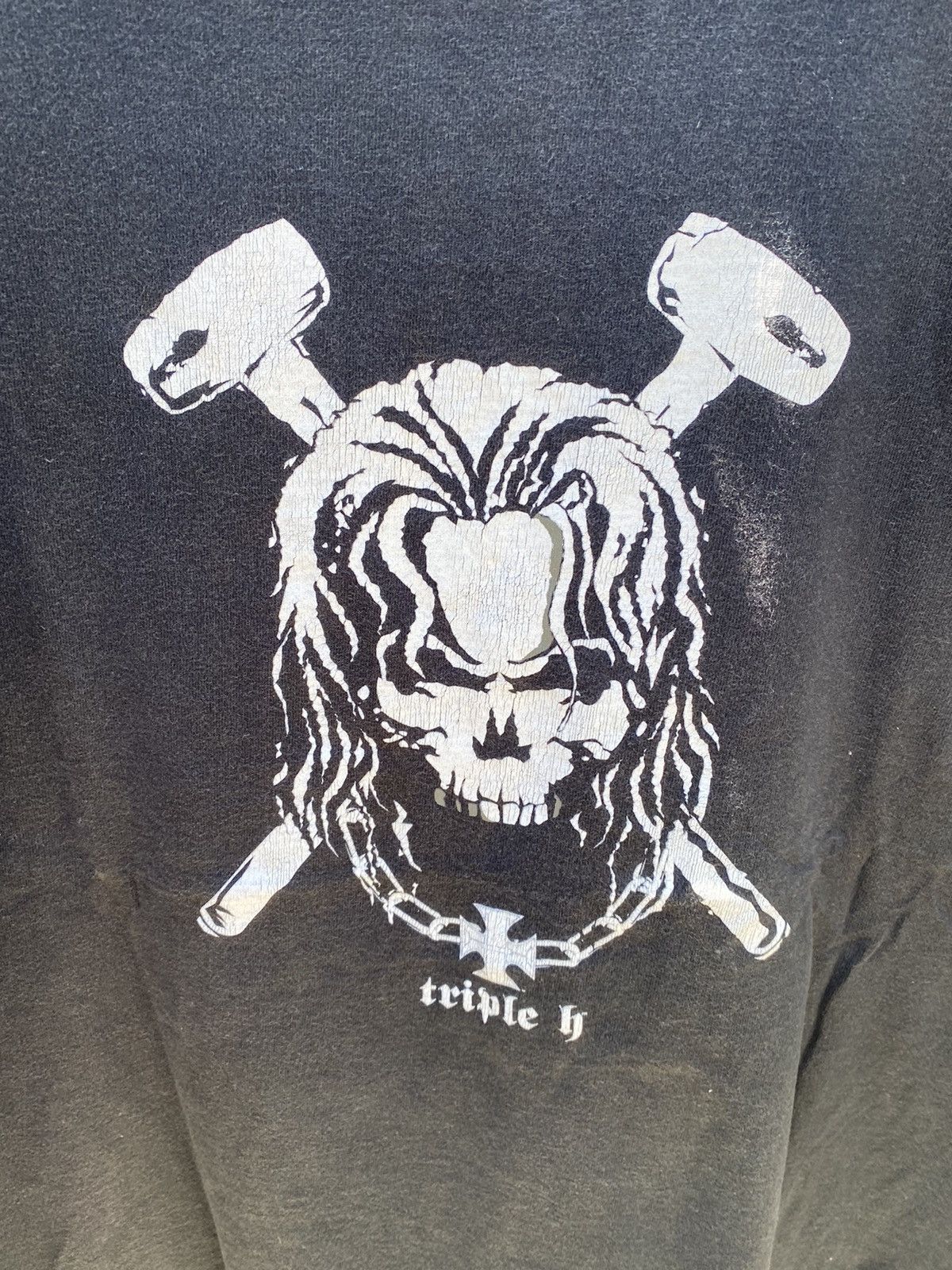 Vintage × WWE 2005 Triple H - Bring The Hammer Down T-shirt Size US L / EU 52-54 / 3 - 4 Thumbnail