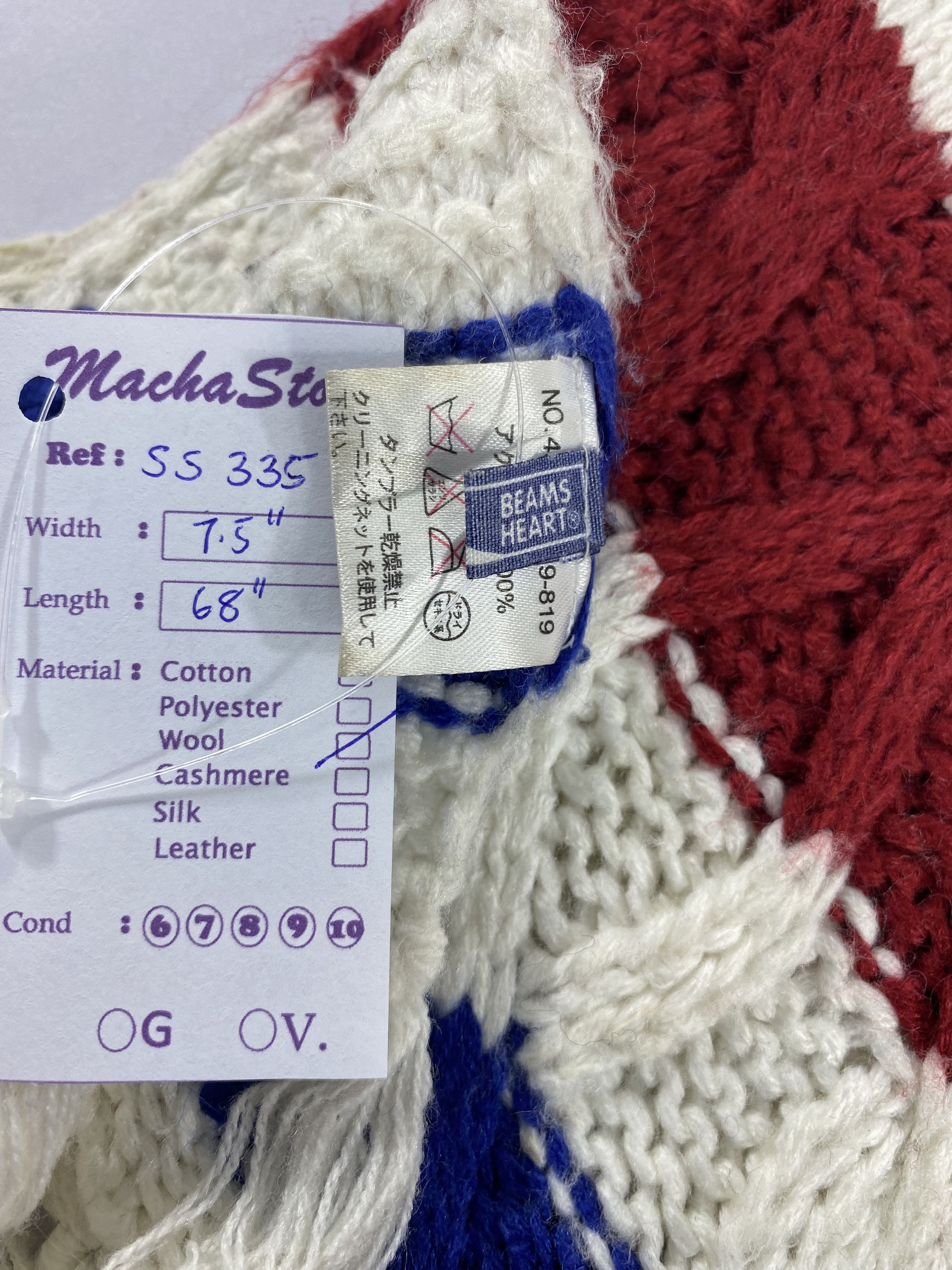 Beams Plus Beams Heart Scarf / Muffler / Neckwear Size ONE SIZE - 4 Thumbnail
