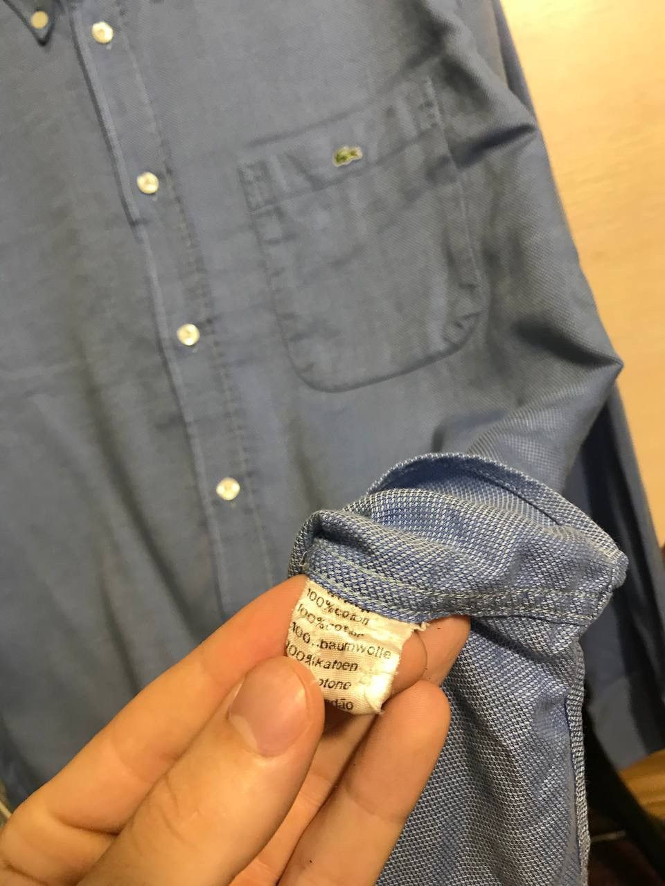 Lacoste × Vintage Lacoste luxury vintage streetwear shirt Size US L / EU 52-54 / 3 - 5 Thumbnail