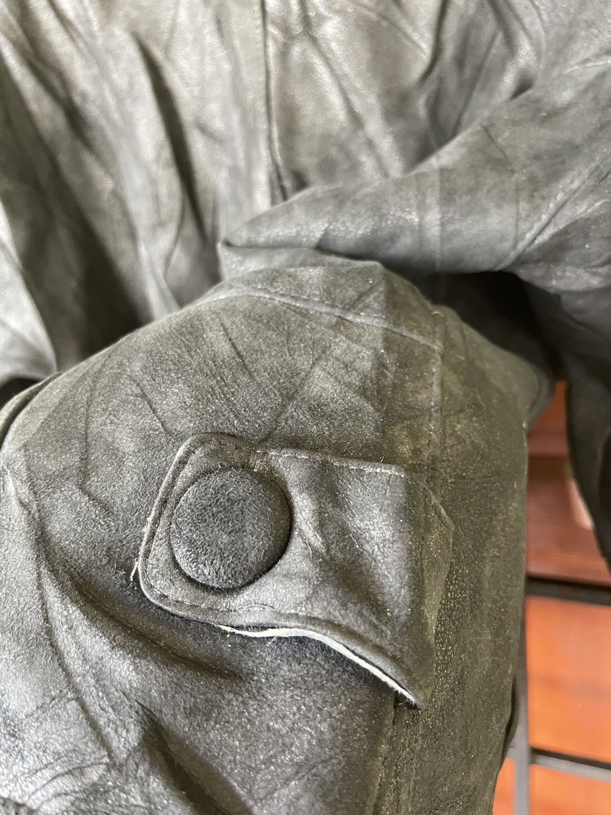Palomo Spain Vintage EEL COOZY LEATHER JACKET Size US L / EU 52-54 / 3 - 10 Thumbnail