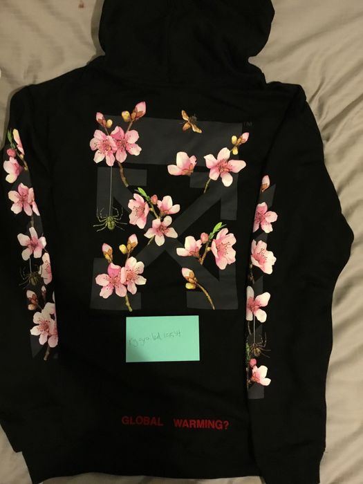 Off white best sale hoodie global warming