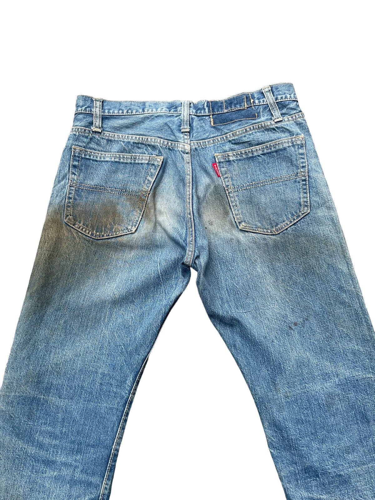 Big John Vintage Big John Half Selvedge Distresed Denim Size US 34 / EU 50 - 9 Thumbnail