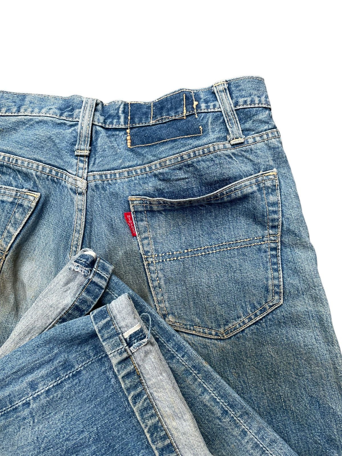 Big John Vintage Big John Half Selvedge Distresed Denim Size US 34 / EU 50 - 11 Thumbnail