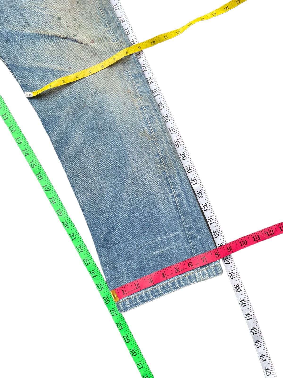 Big John Vintage Big John Half Selvedge Distresed Denim Size US 34 / EU 50 - 24 Thumbnail