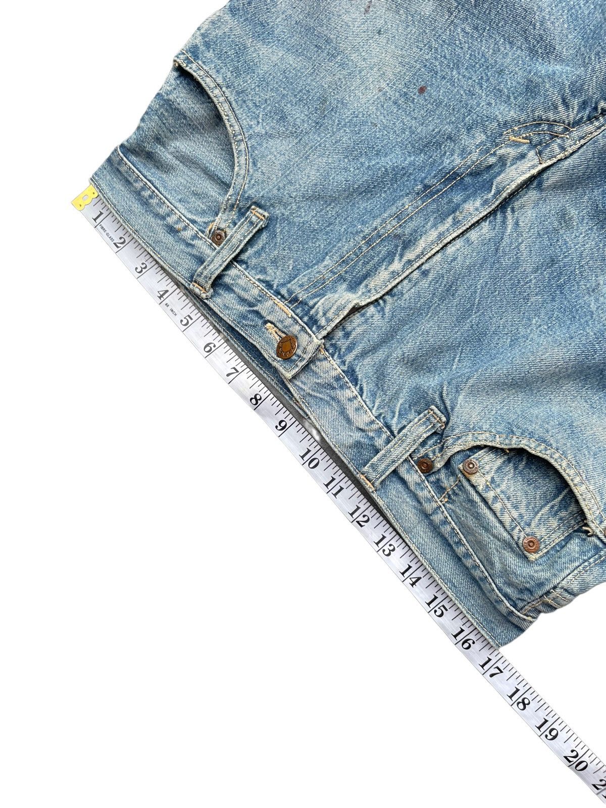 Big John Vintage Big John Half Selvedge Distresed Denim Size US 34 / EU 50 - 22 Thumbnail