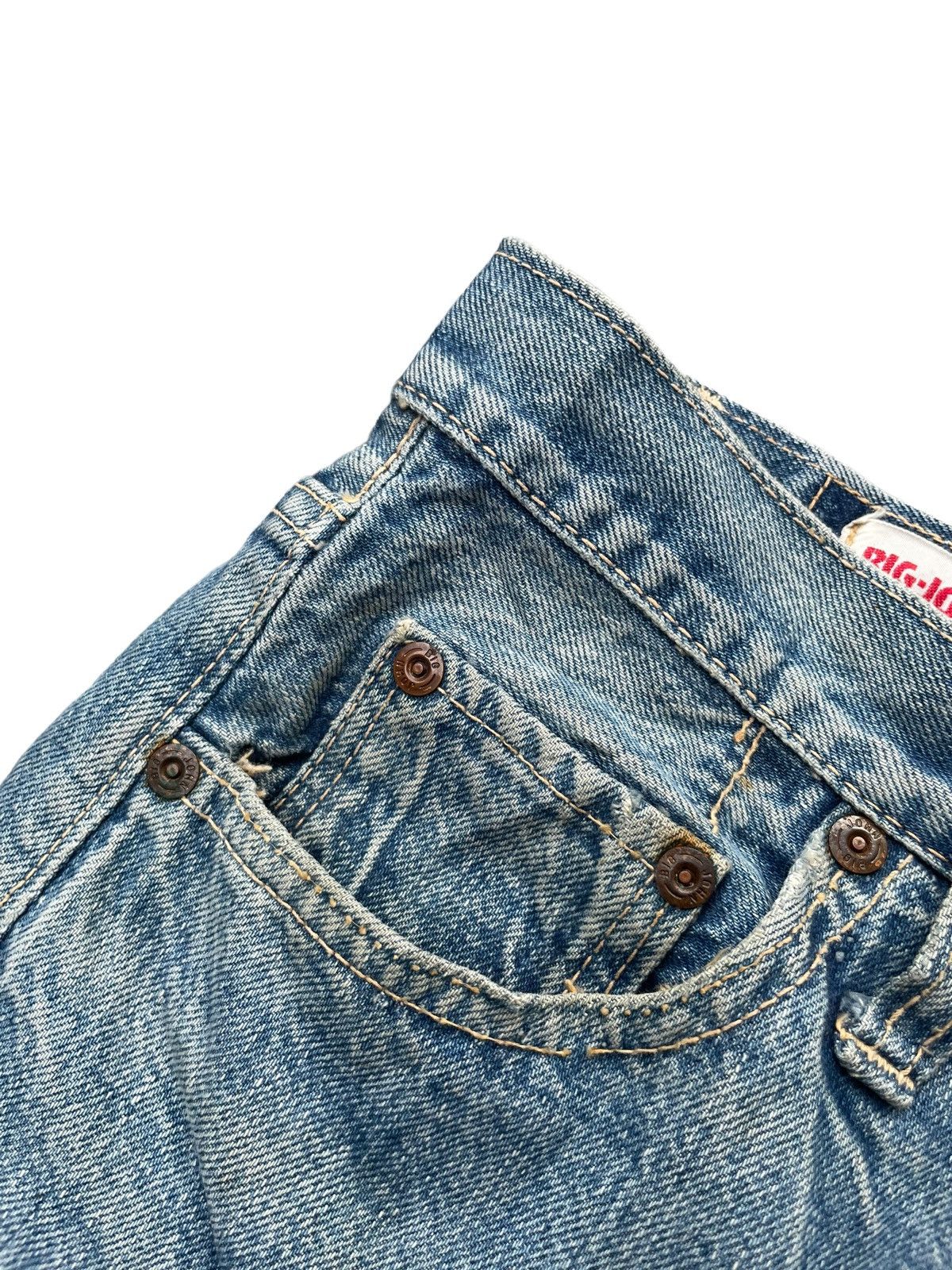 Big John Vintage Big John Half Selvedge Distresed Denim Size US 34 / EU 50 - 7 Thumbnail
