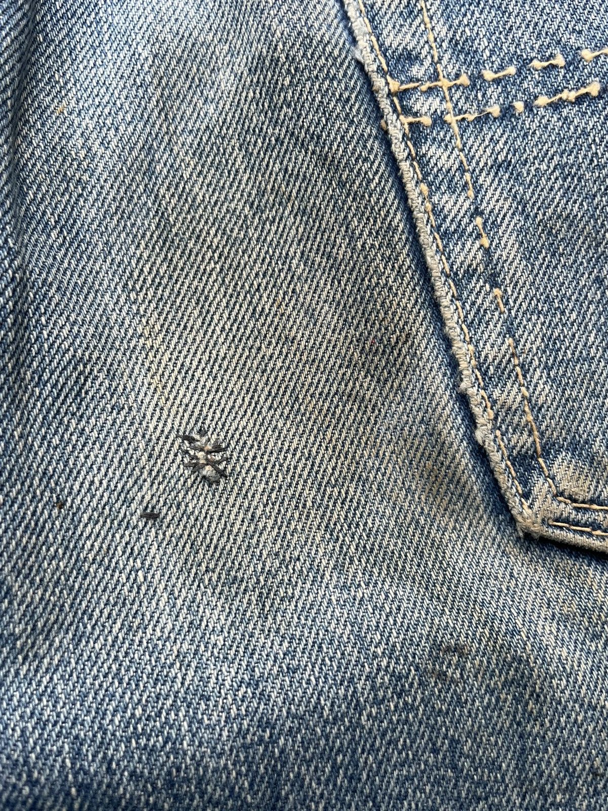 Big John Vintage Big John Half Selvedge Distresed Denim Size US 34 / EU 50 - 15 Thumbnail