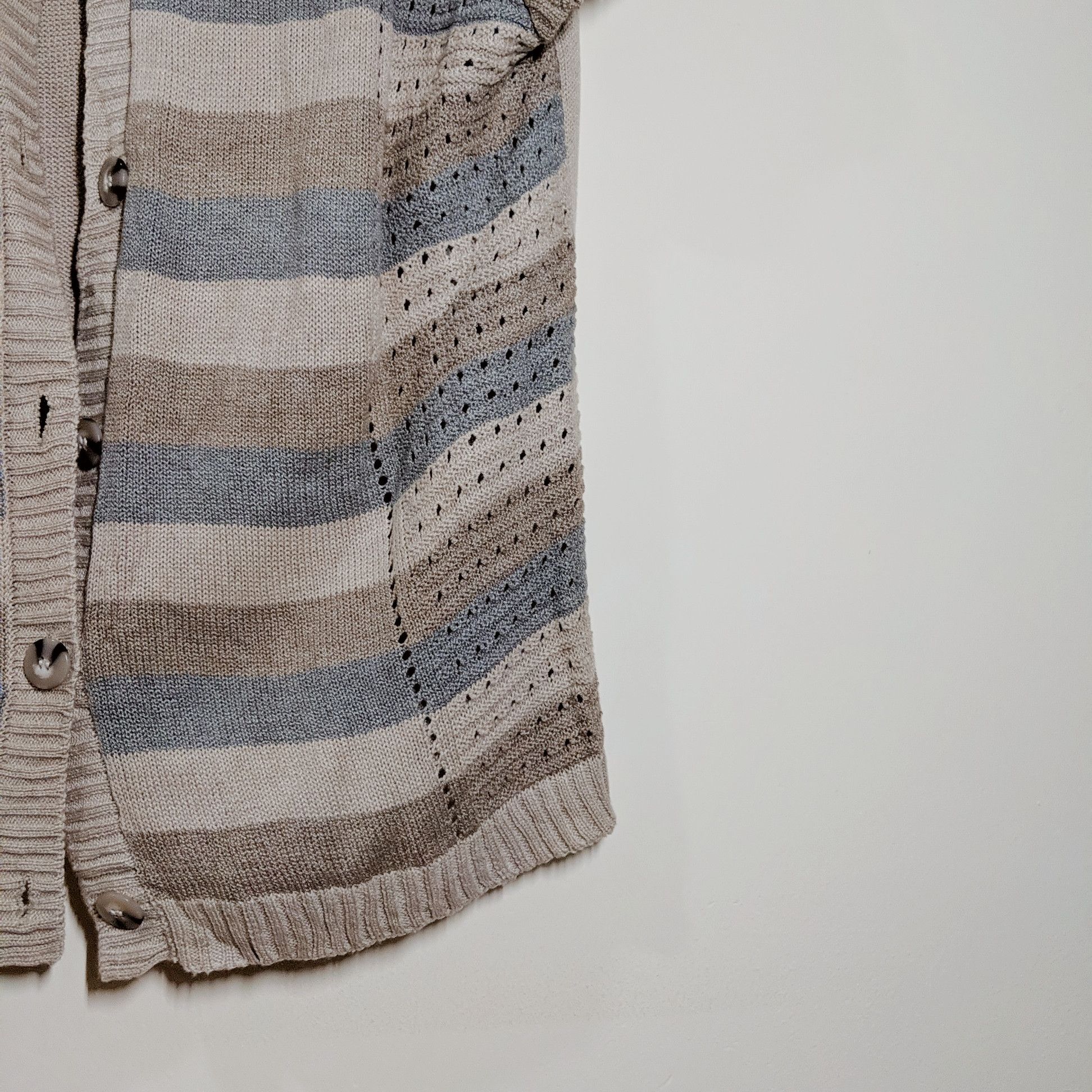 Japanese Brand Vintage Short Sleeve Stripe Polpoa Knitwear Size US M / EU 48-50 / 2 - 7 Thumbnail
