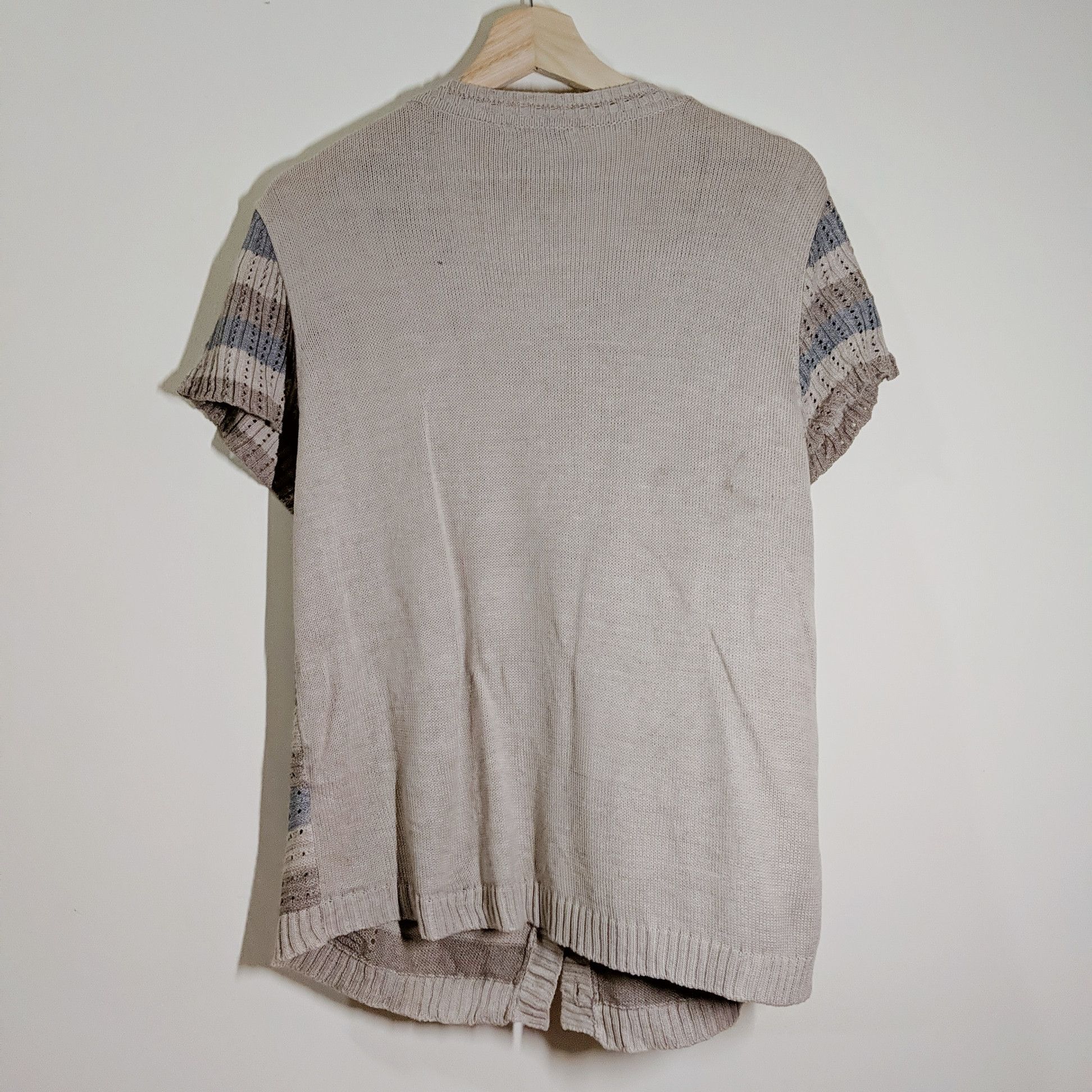 Japanese Brand Vintage Short Sleeve Stripe Polpoa Knitwear Size US M / EU 48-50 / 2 - 2 Thumbnail