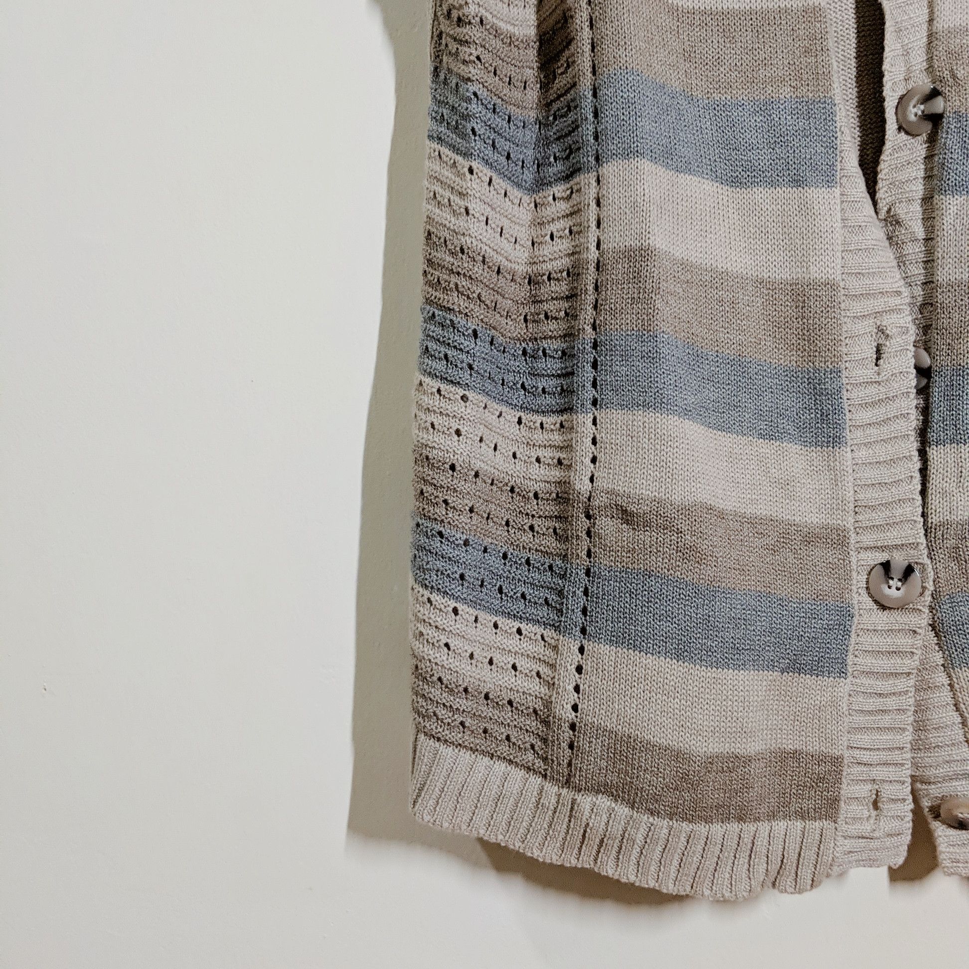 Japanese Brand Vintage Short Sleeve Stripe Polpoa Knitwear Size US M / EU 48-50 / 2 - 8 Thumbnail