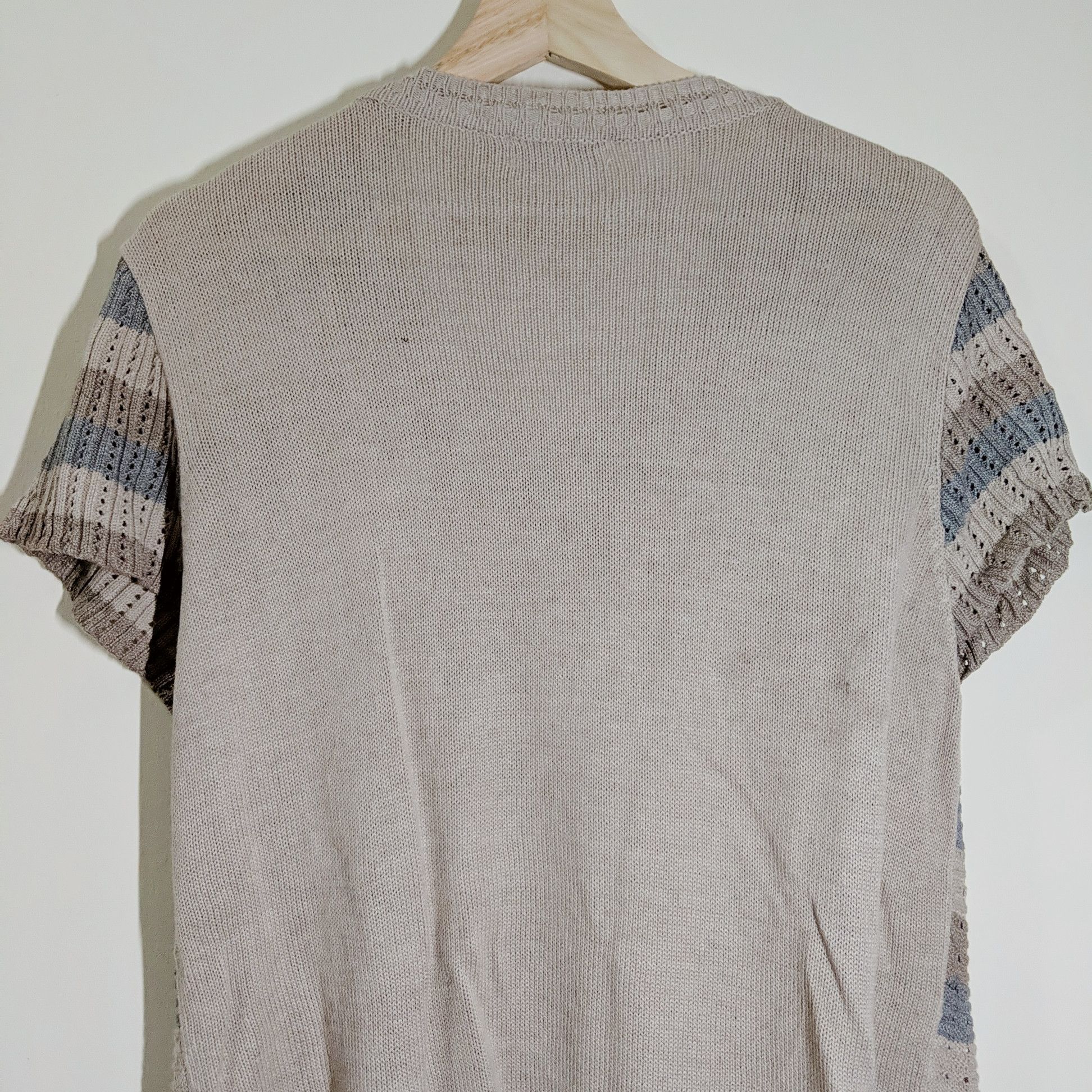 Japanese Brand Vintage Short Sleeve Stripe Polpoa Knitwear Size US M / EU 48-50 / 2 - 6 Thumbnail
