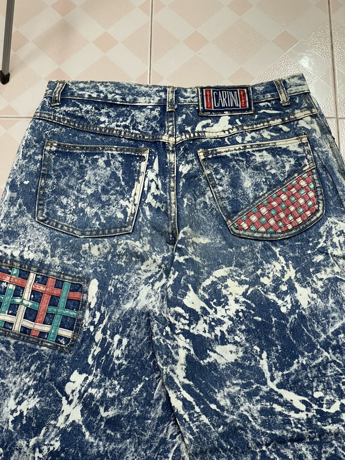 Japanese Brand × Vintage Vintage 80s style CARTINI ACIDWASH JEANS Size US 34 / EU 50 - 12 Thumbnail