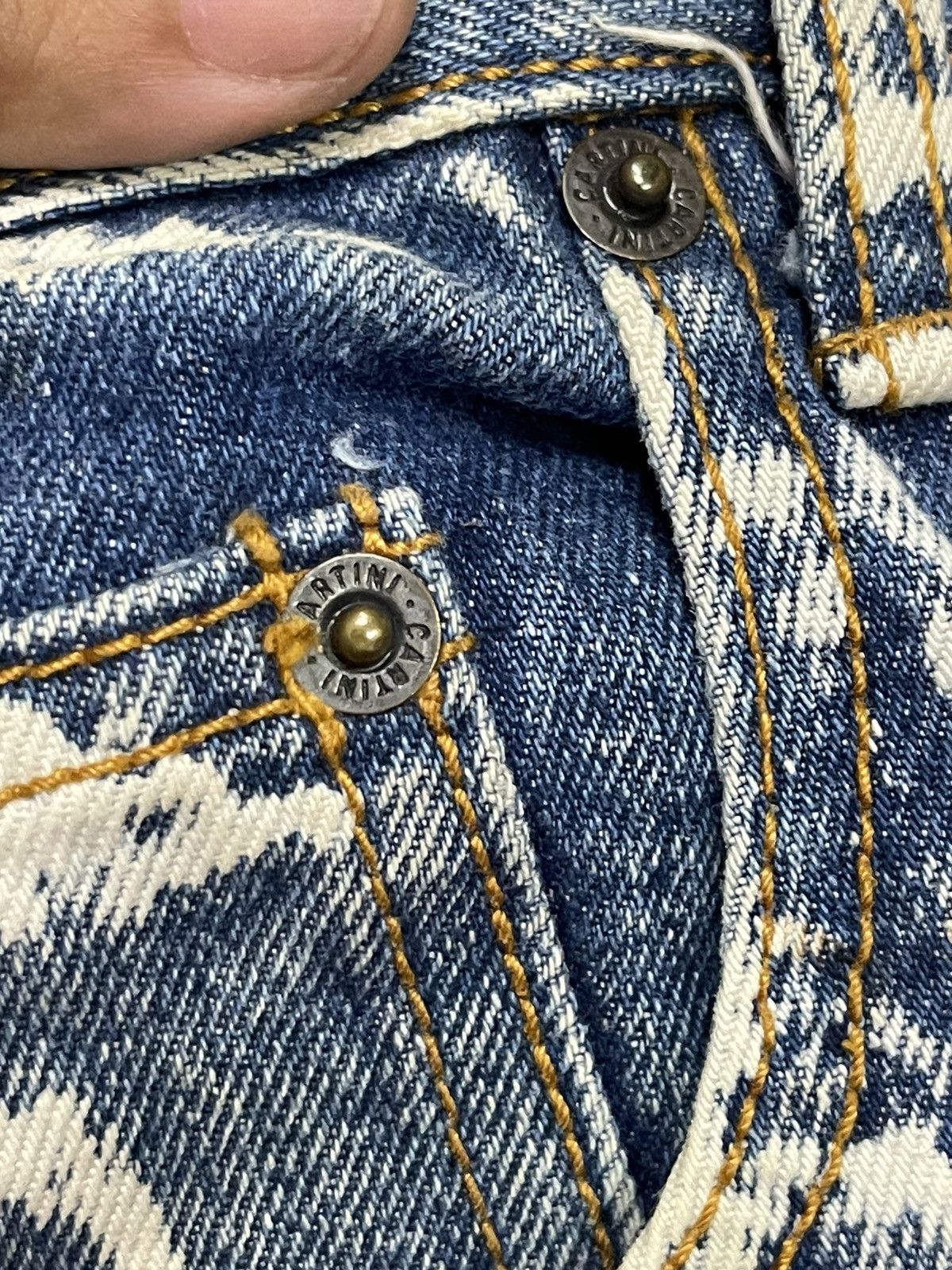 Japanese Brand × Vintage Vintage 80s style CARTINI ACIDWASH JEANS Size US 34 / EU 50 - 9 Thumbnail
