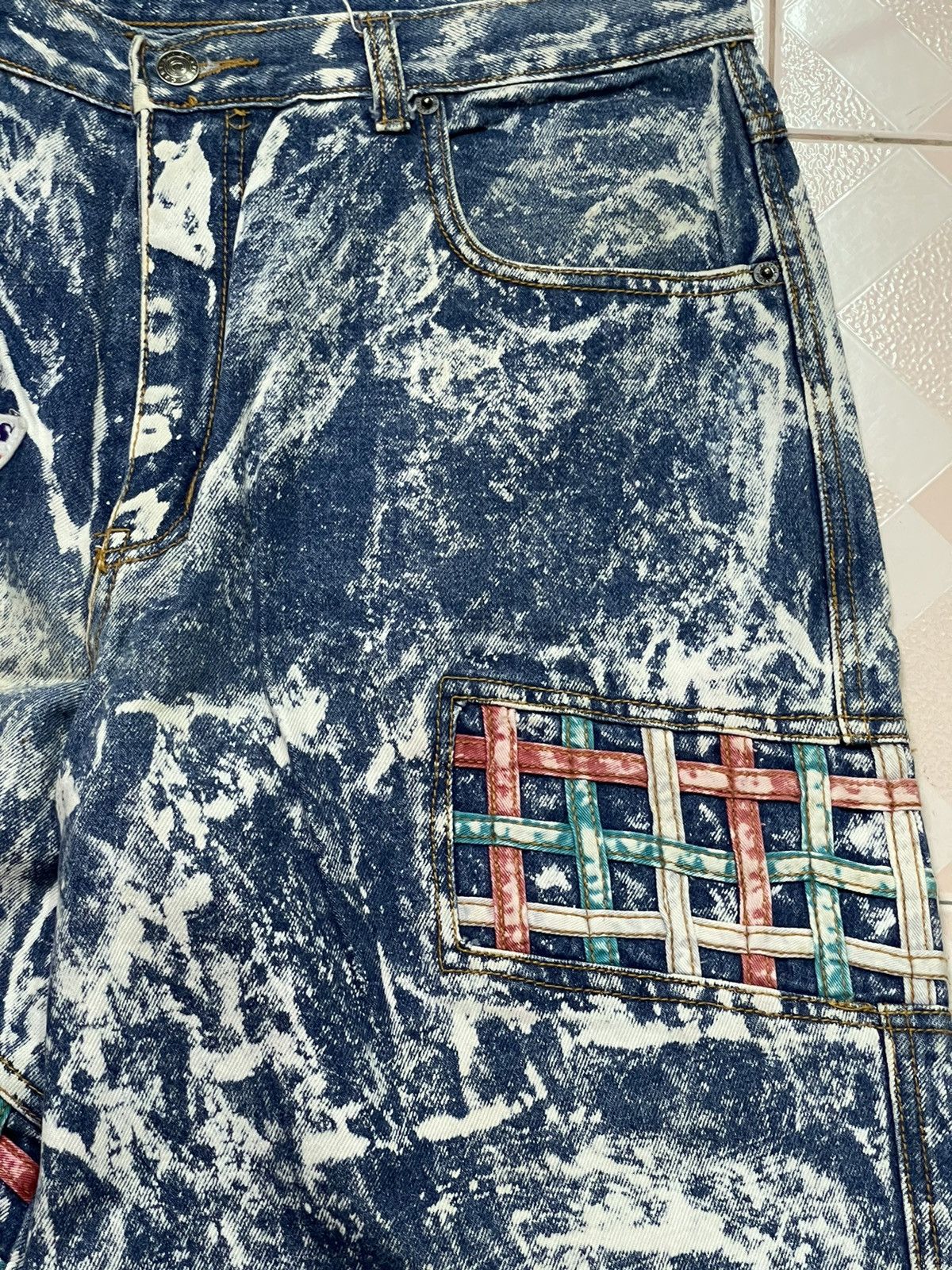 Japanese Brand × Vintage Vintage 80s style CARTINI ACIDWASH JEANS Size US 34 / EU 50 - 6 Thumbnail