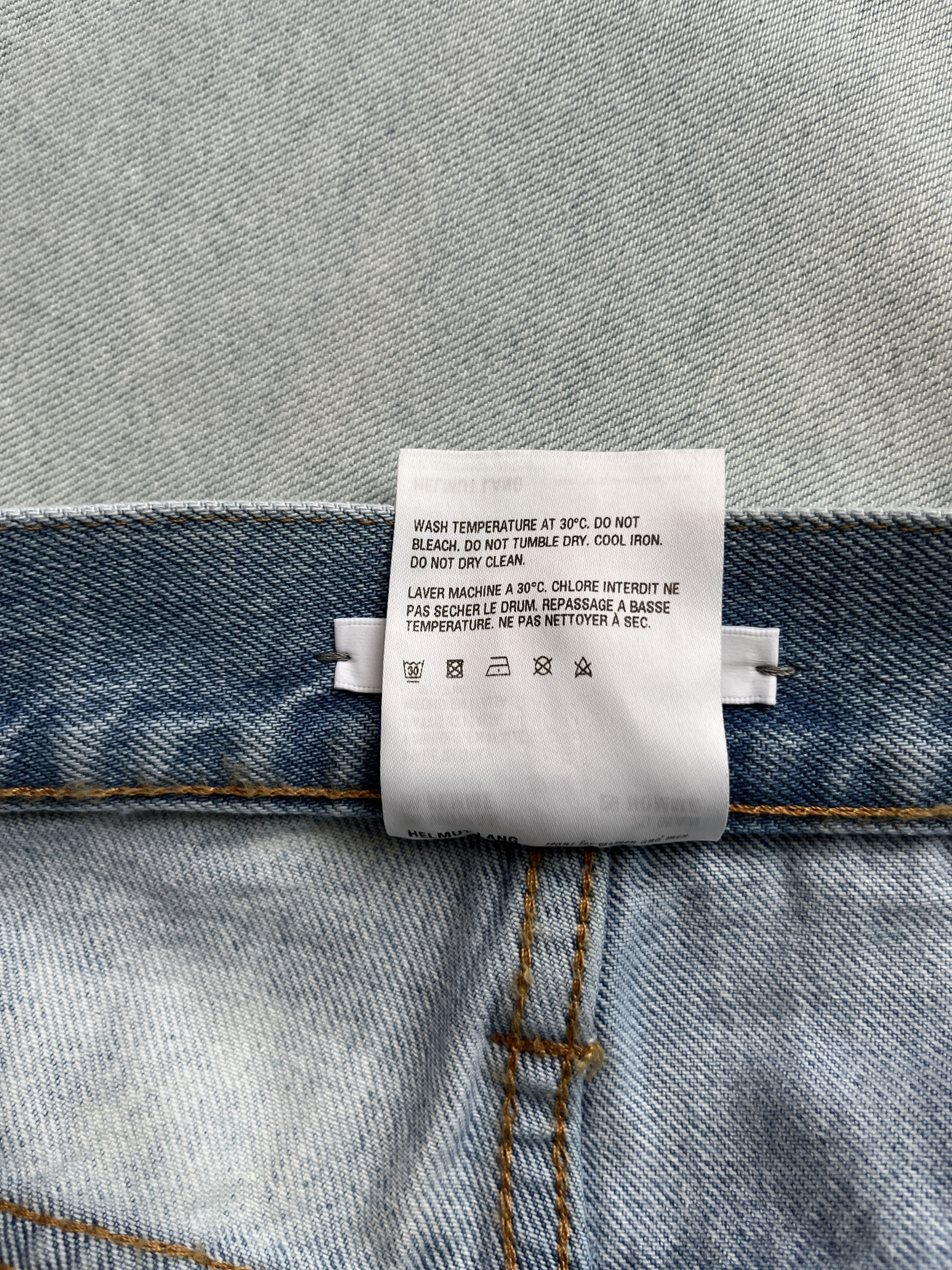 Helmut Lang ⚡️QUICK SALE⚡️Helmut Lang Pale Blue Masc Lo Drainpipe Jeans Size US 29 - 6 Thumbnail