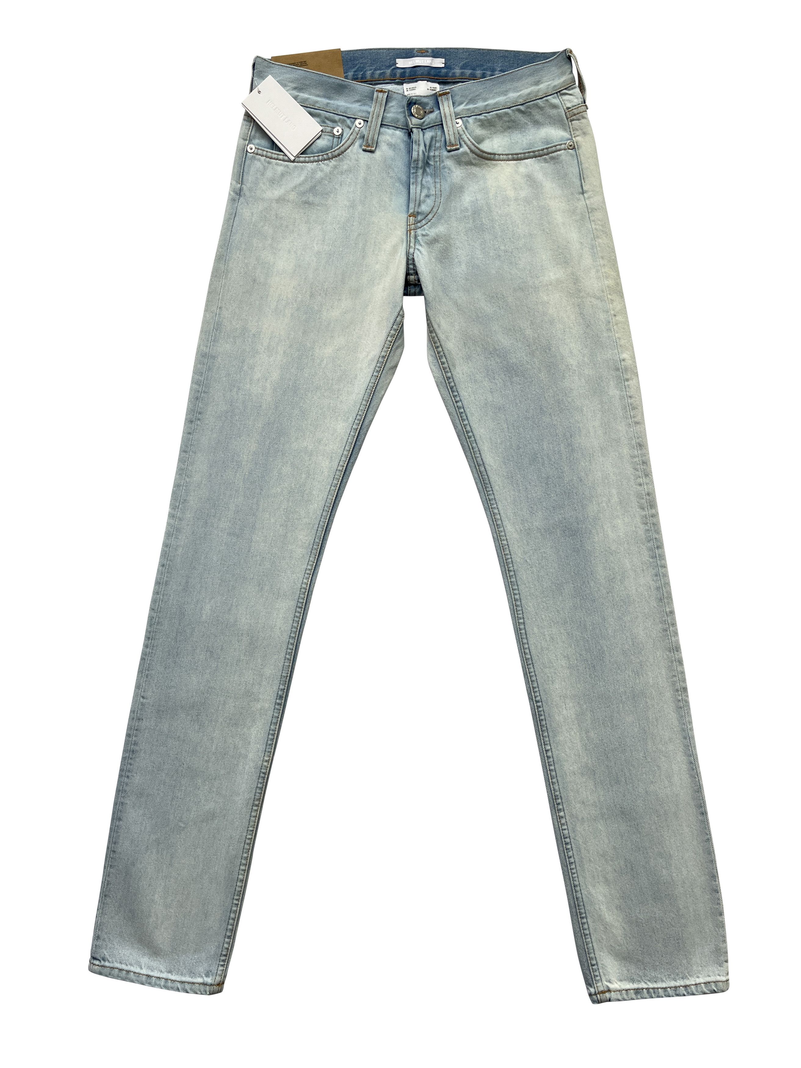 image of Helmut Lang Pale Blue Masc Lo Drainpipe Jeans, Men's (Size 29)