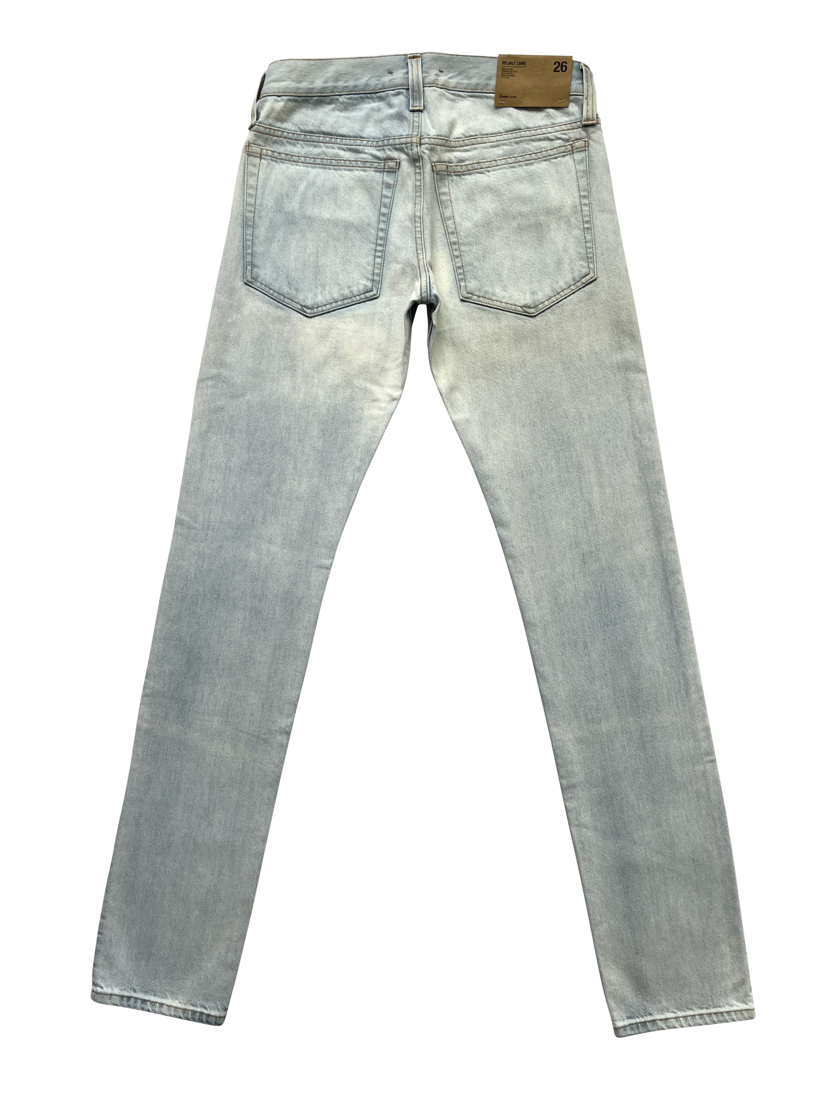 Helmut Lang ⚡️QUICK SALE⚡️Helmut Lang Pale Blue Masc Lo Drainpipe Jeans Size US 29 - 2 Thumbnail